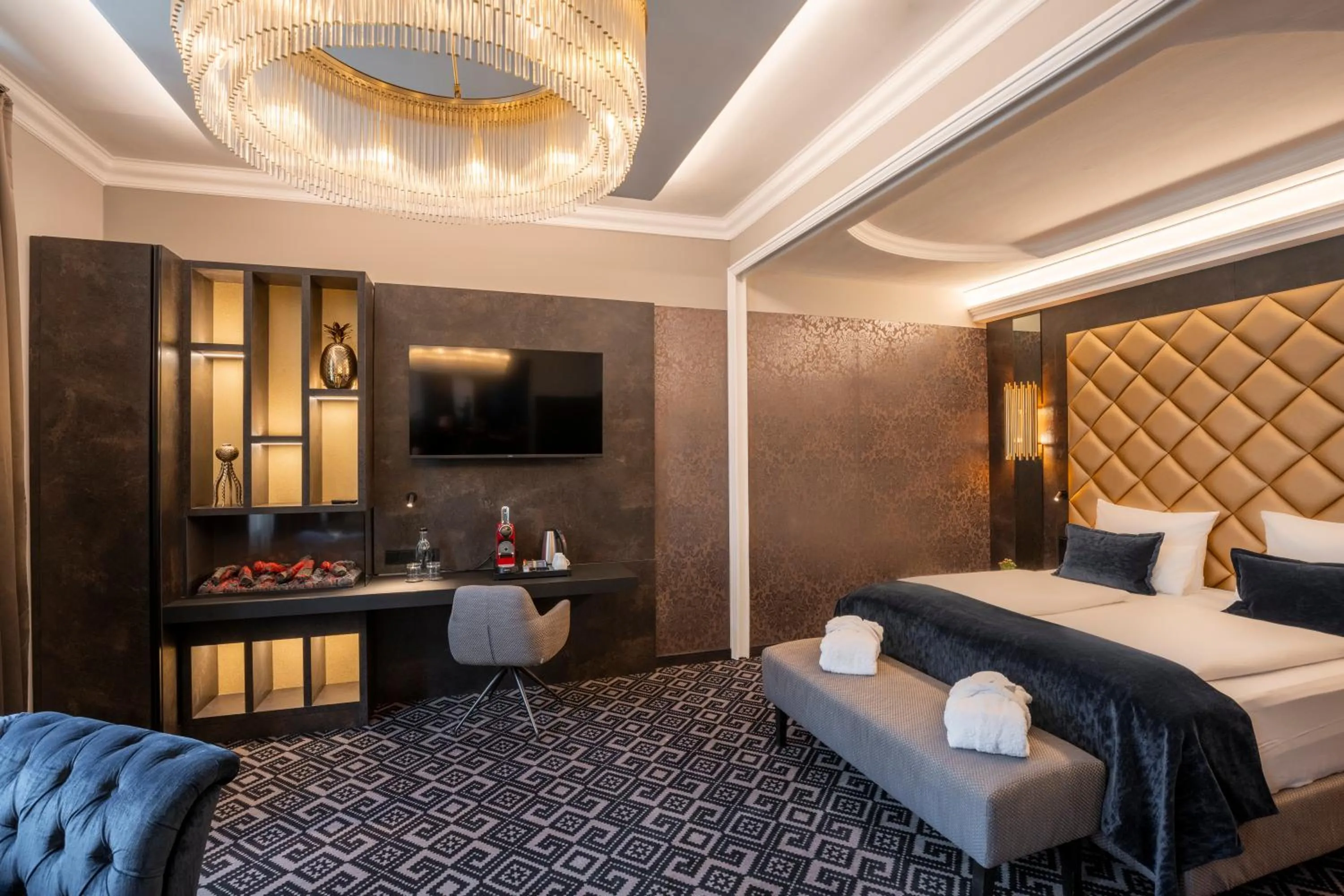 Photo of the whole room, Bed in Boutique Hotel Germania