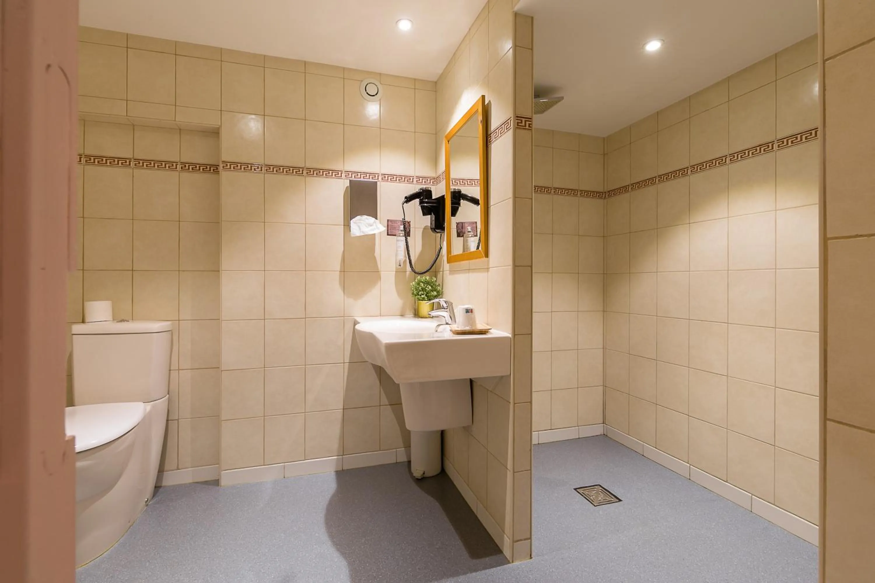 Shower in Le Central Boutique Hôtel