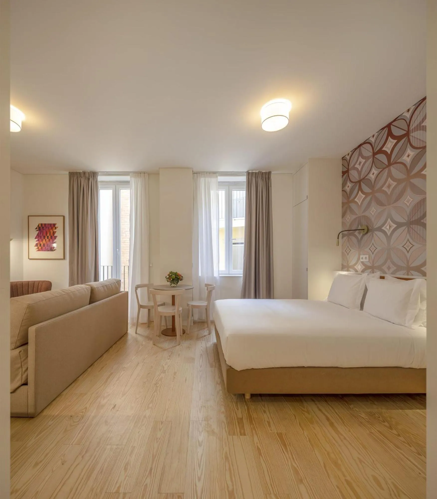 Bedroom, Bed in Lisbon Serviced Apartments - Santos
