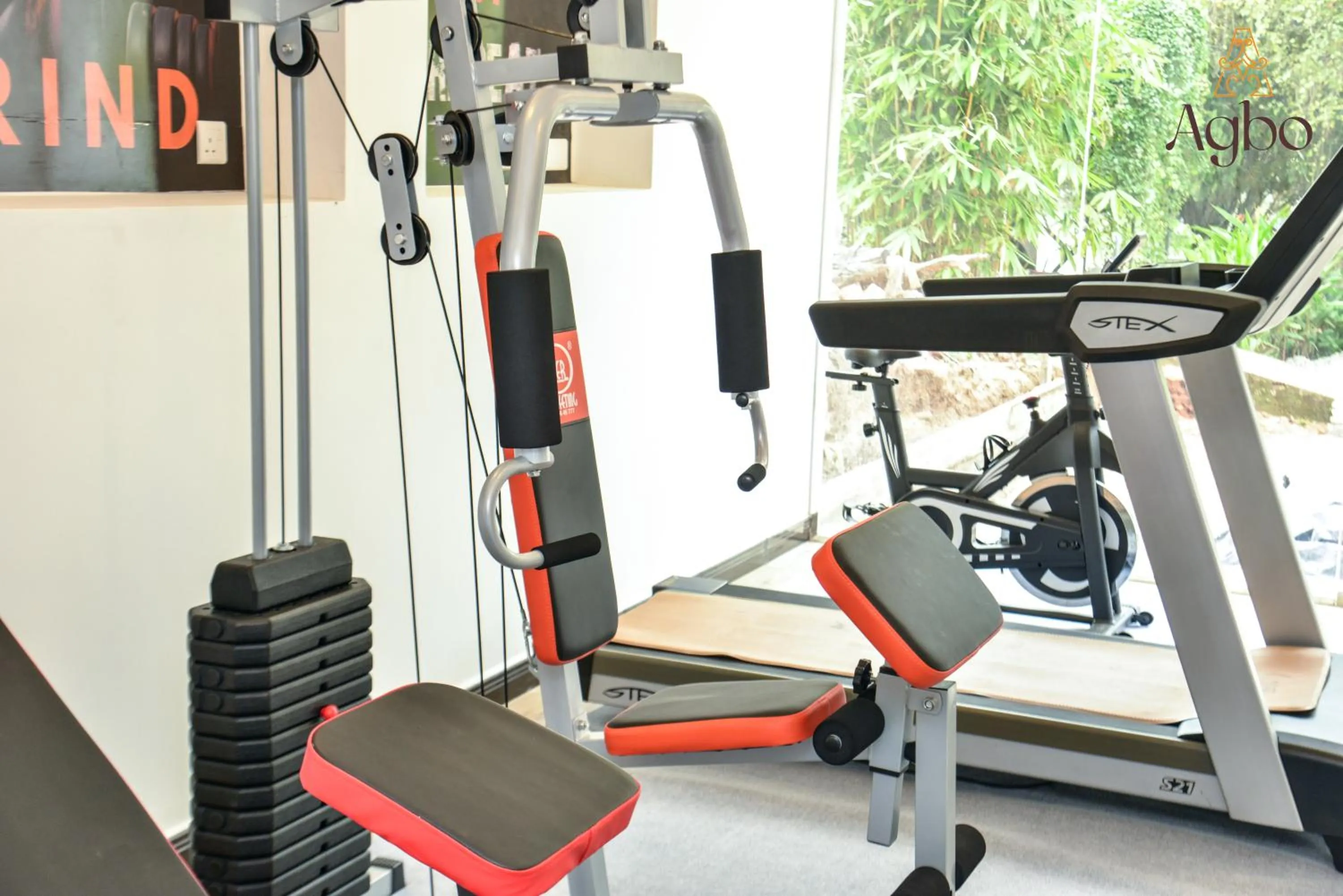 Fitness centre/facilities in Agbo Hotel