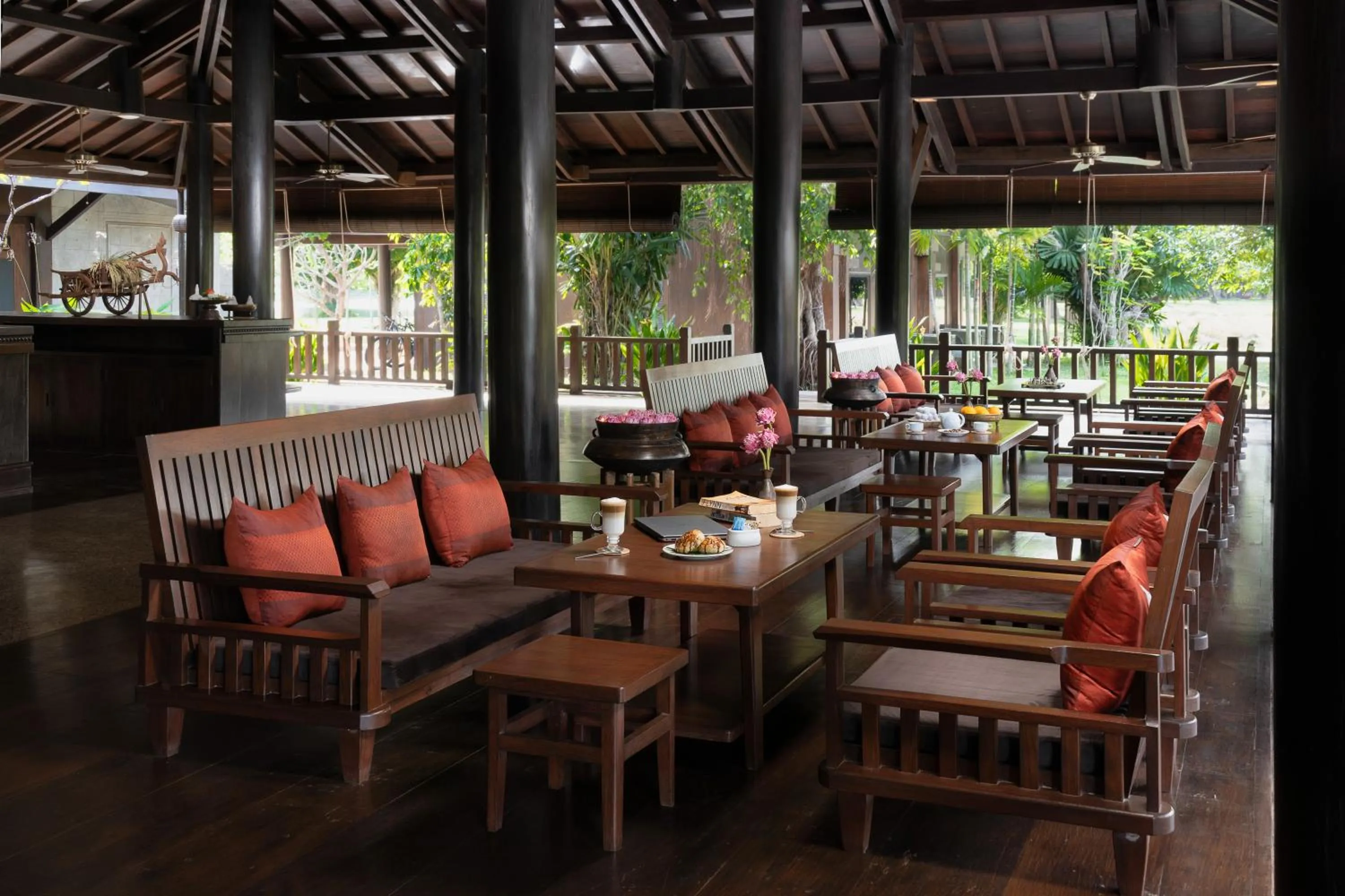 Lobby or reception in Mane Hariharalaya