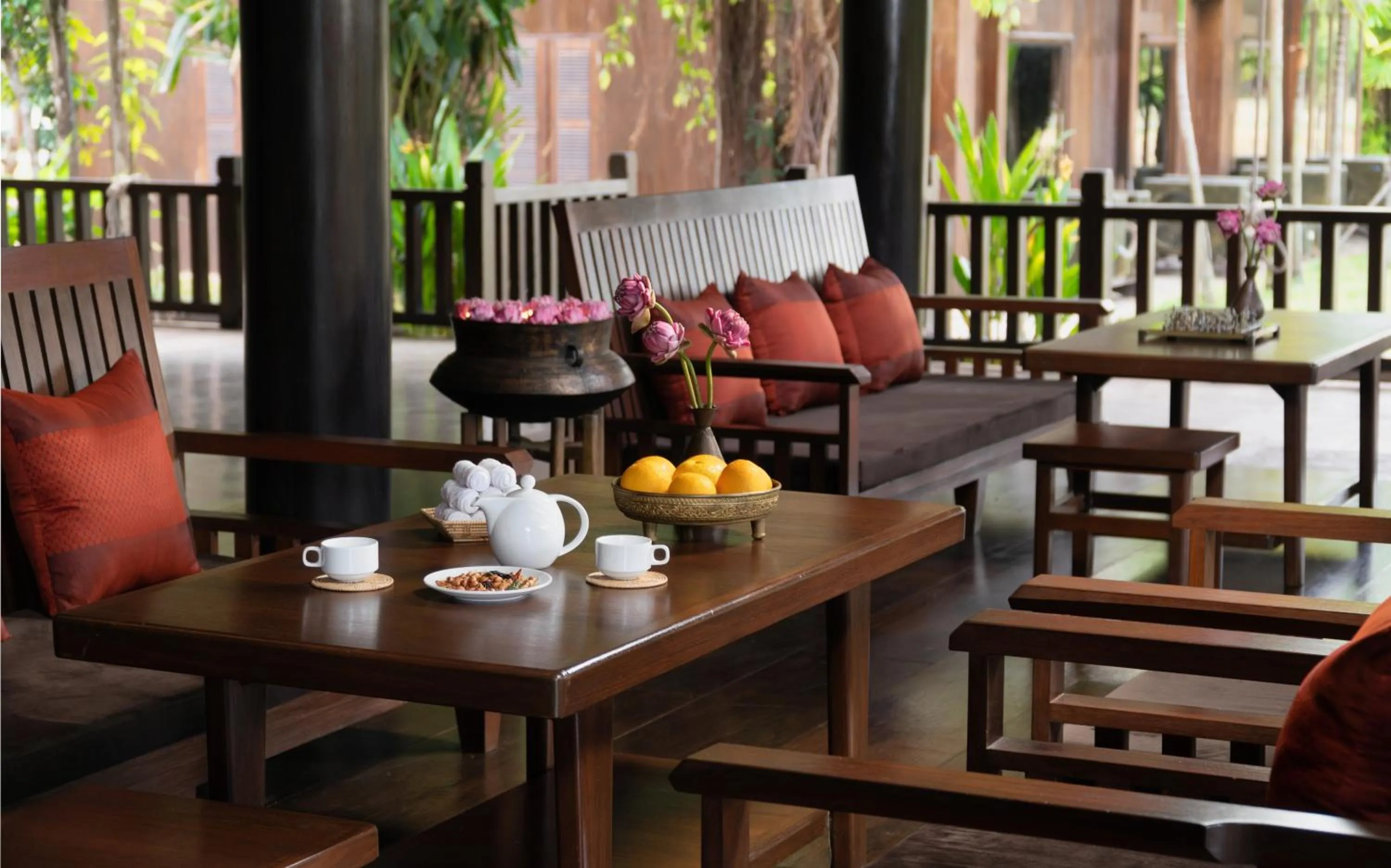 Lobby or reception in Mane Hariharalaya