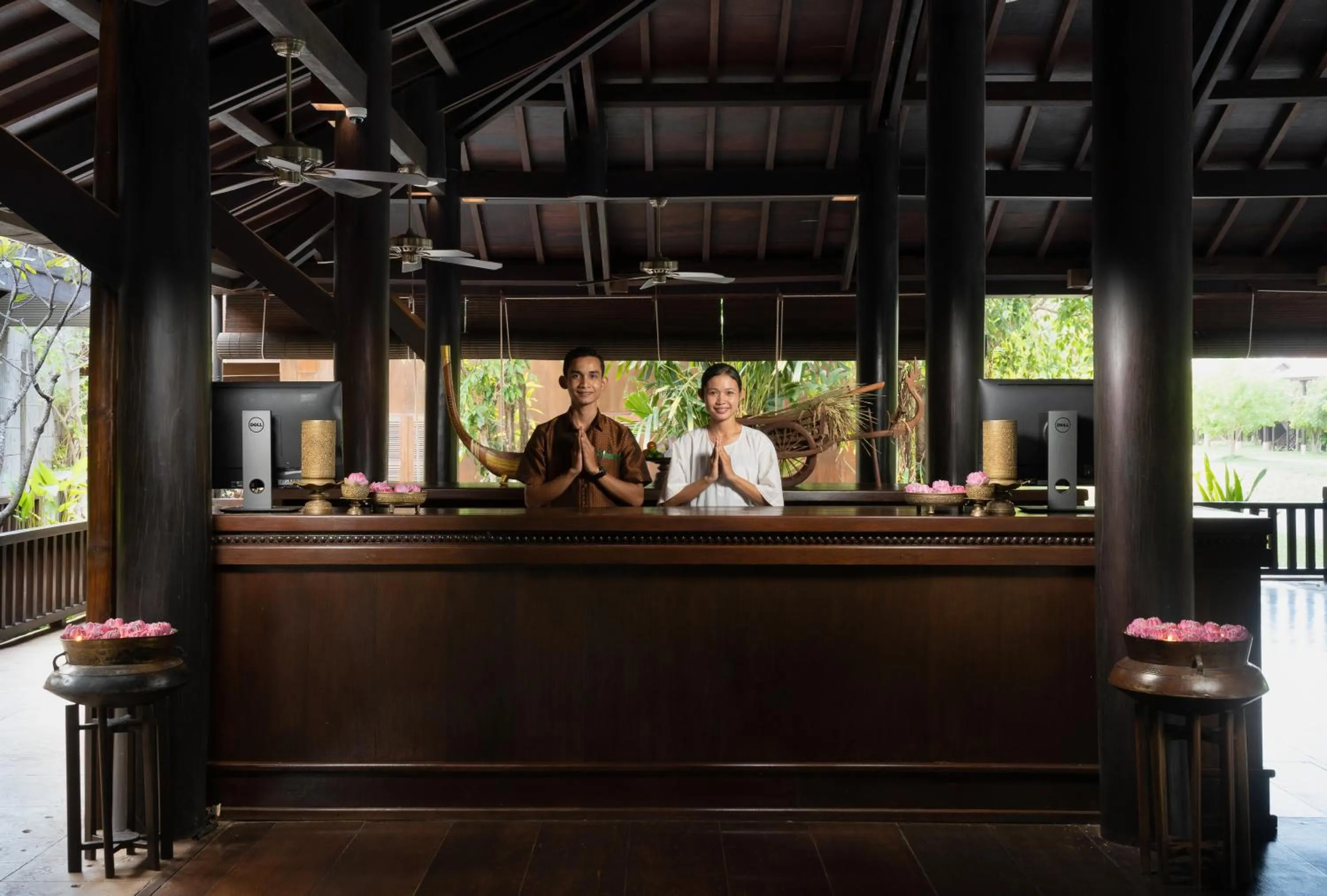 Lobby or reception in Mane Hariharalaya