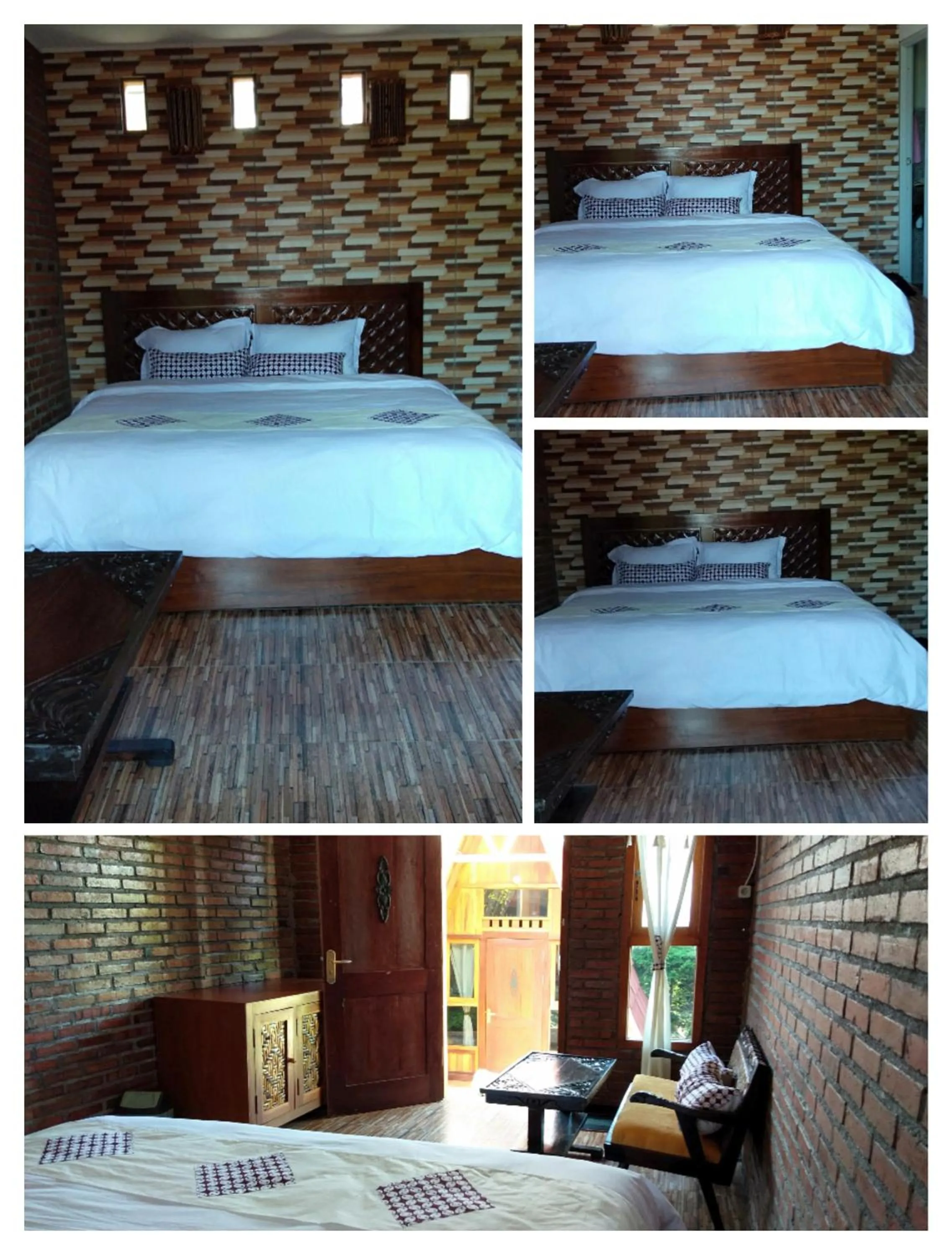 Bed in Bliss family cottage Batu