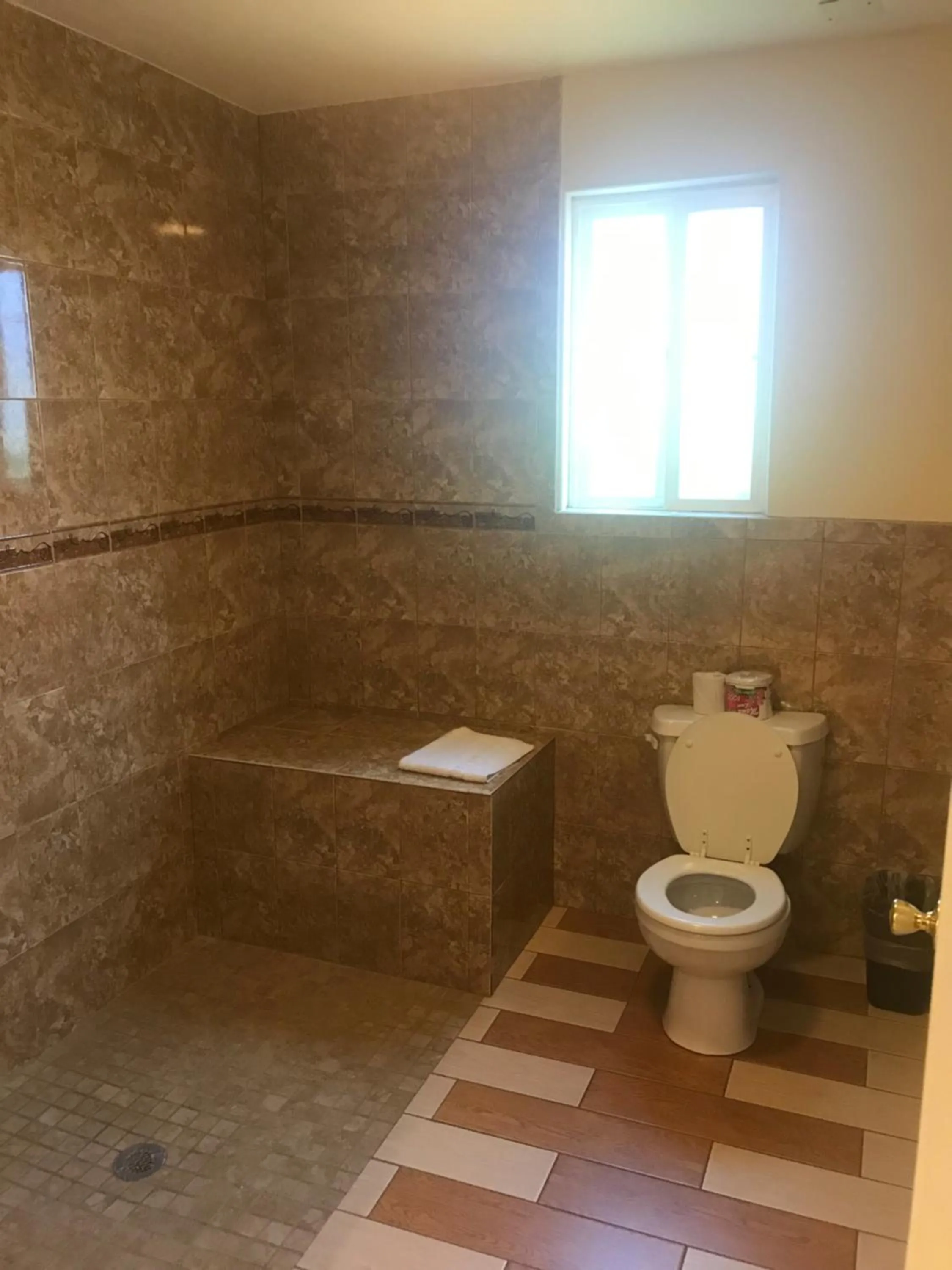 Shower in All 8 Motel