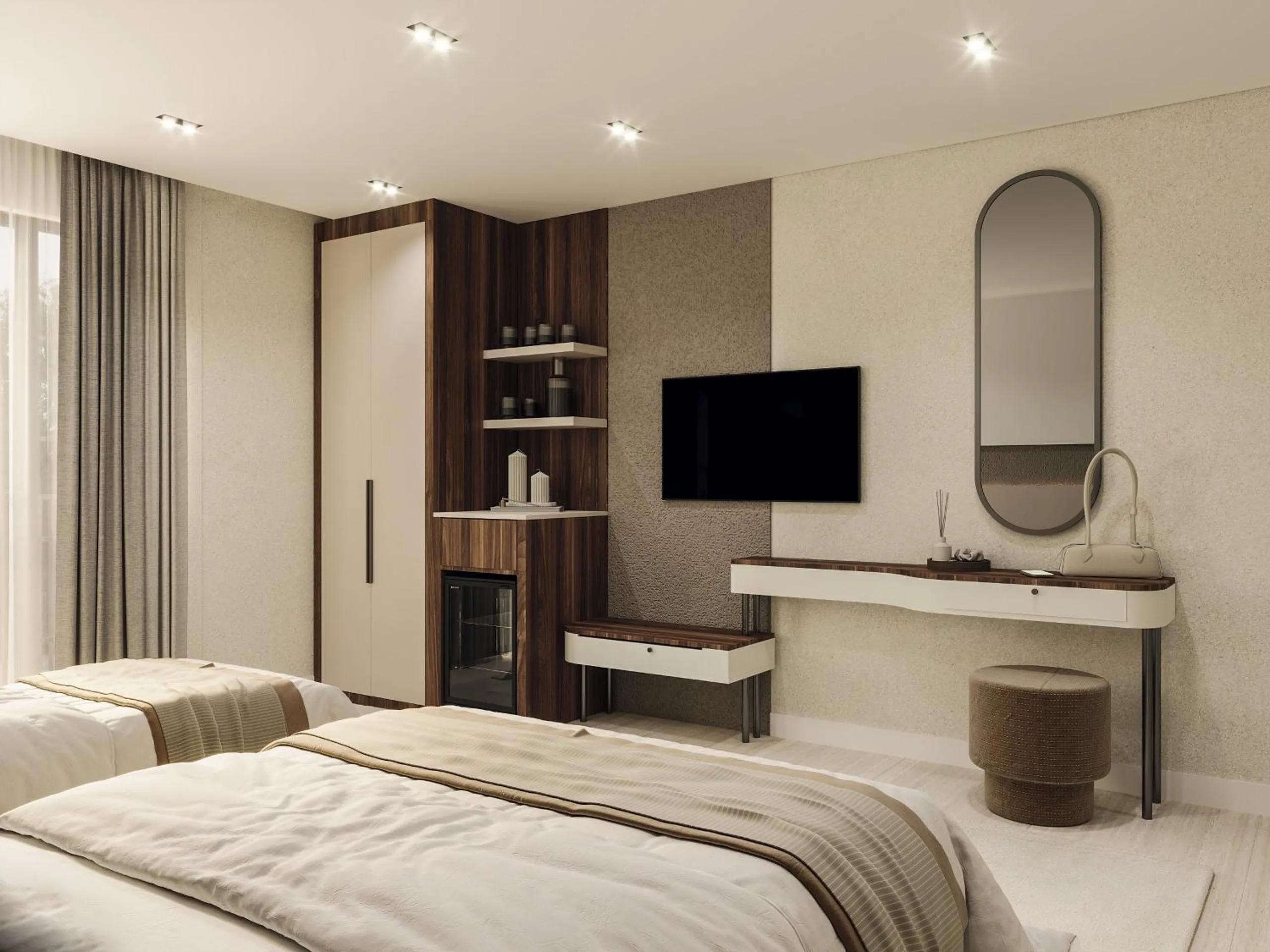 Bed in Sardunya Otel ARKA BİNA