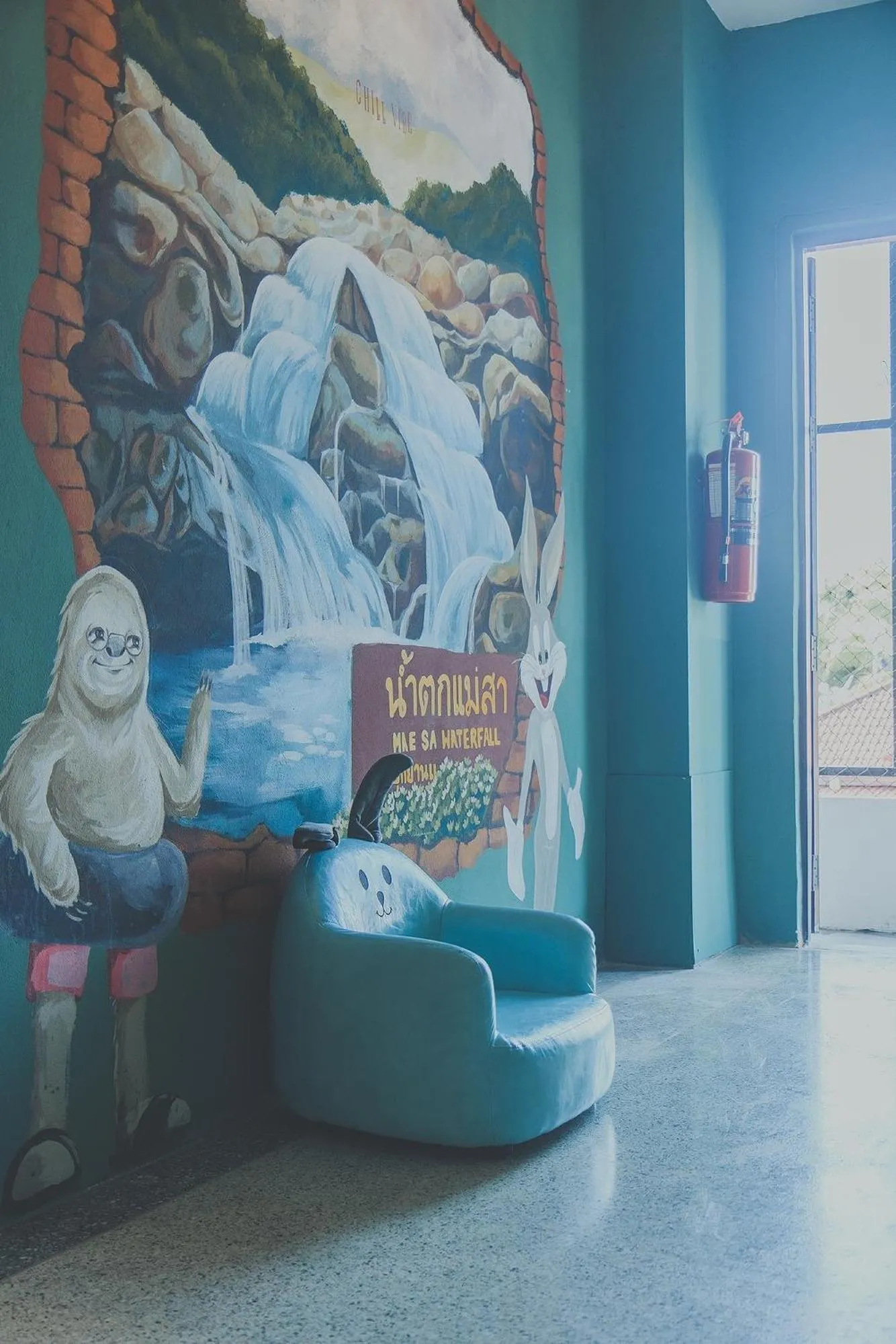 Decorative detail in Chill Vibe Hostel