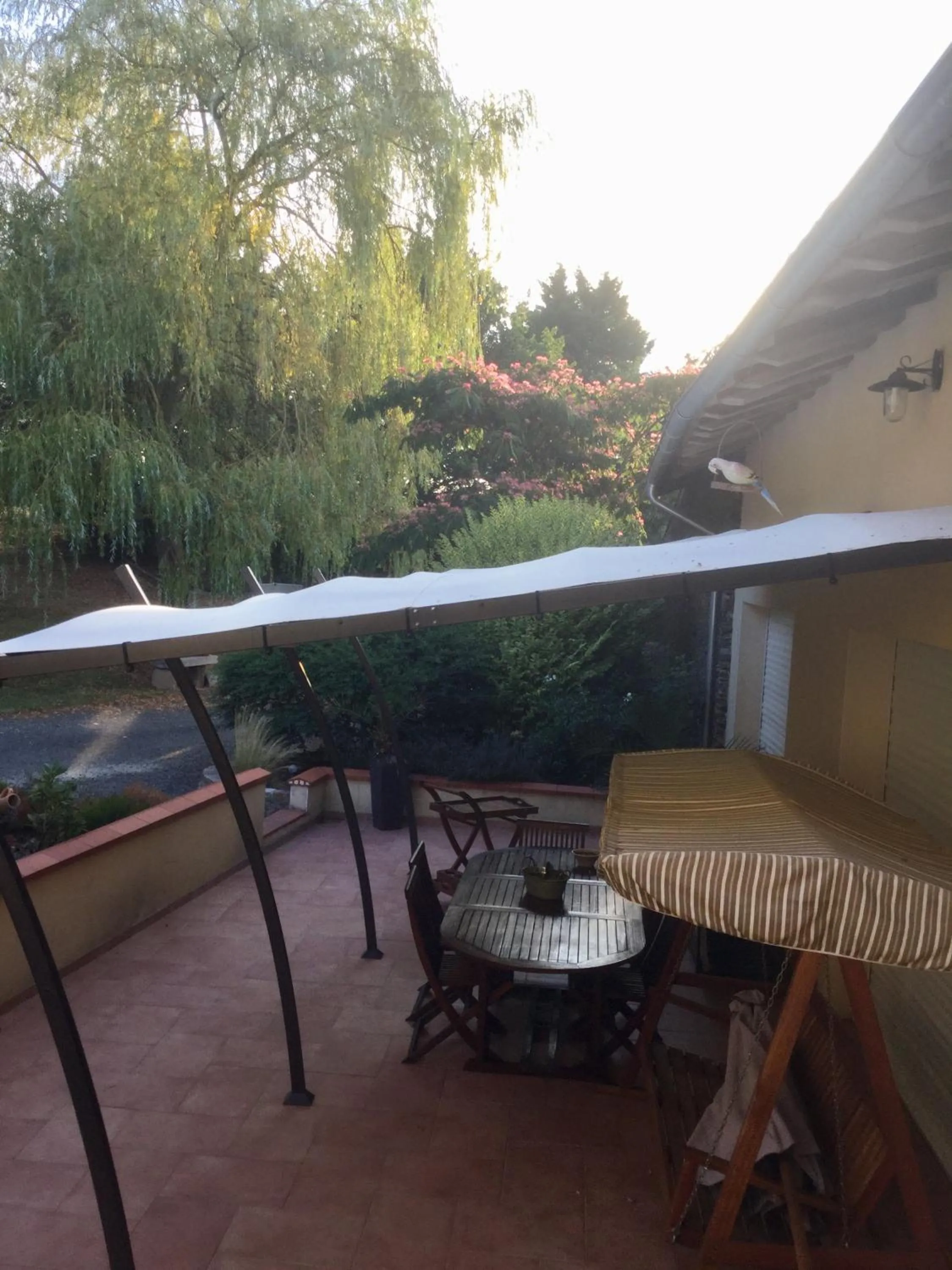 Patio in Chambre d’hôtes à Vallet