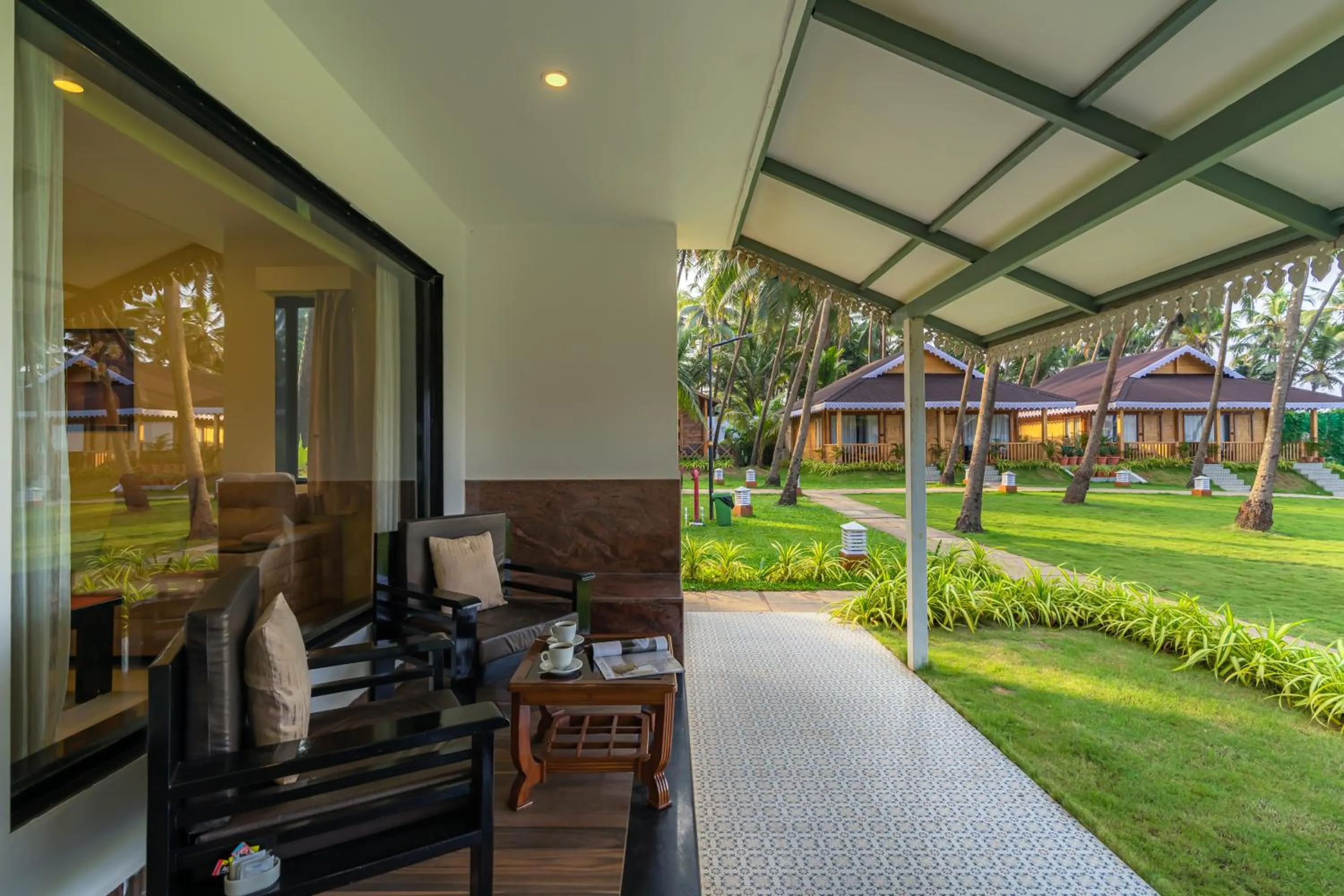 Patio in La Cabana Beach & Spa, By Ashvem Beach