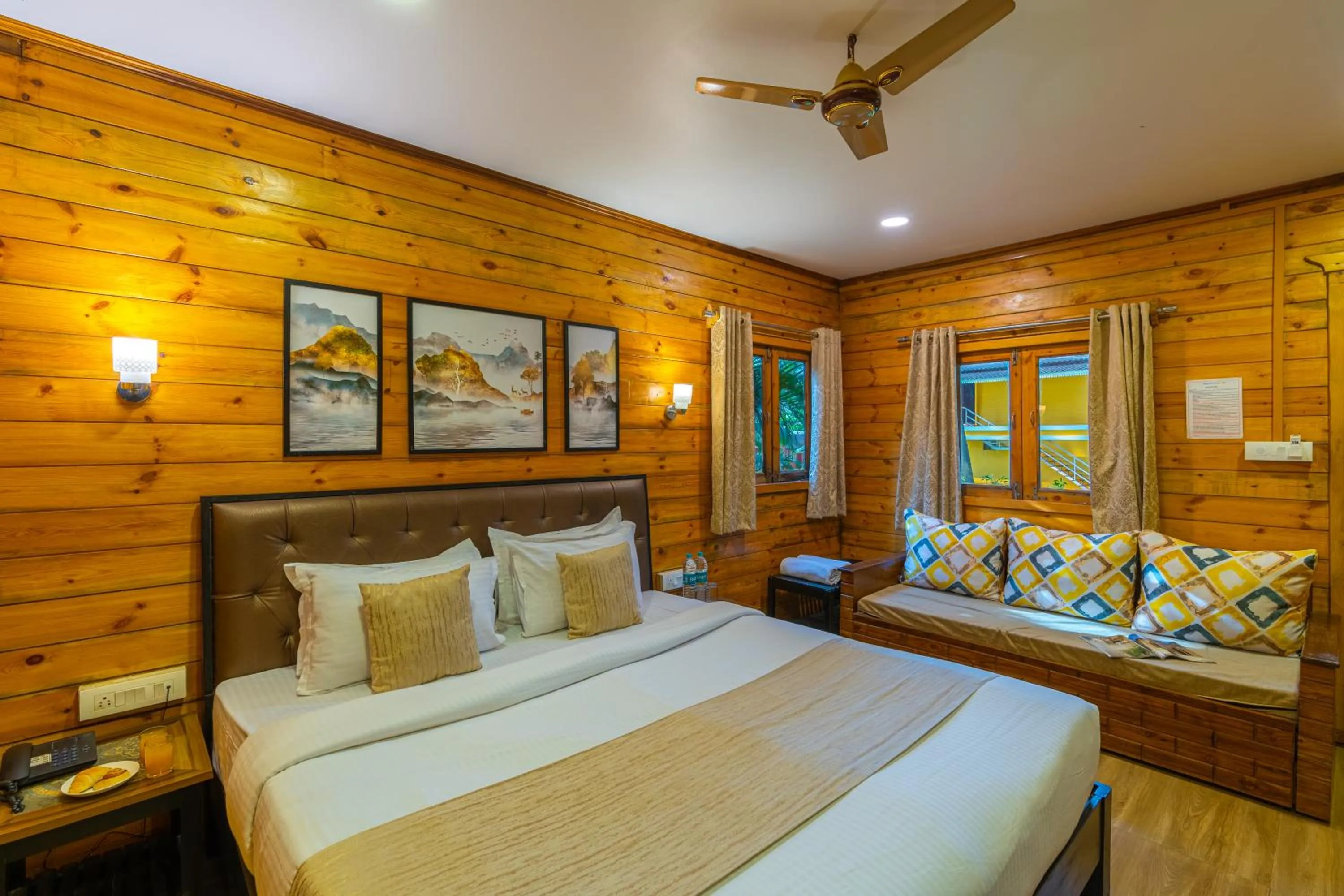 Bedroom, Bed in La Cabana Beach & Spa, By Ashvem Beach