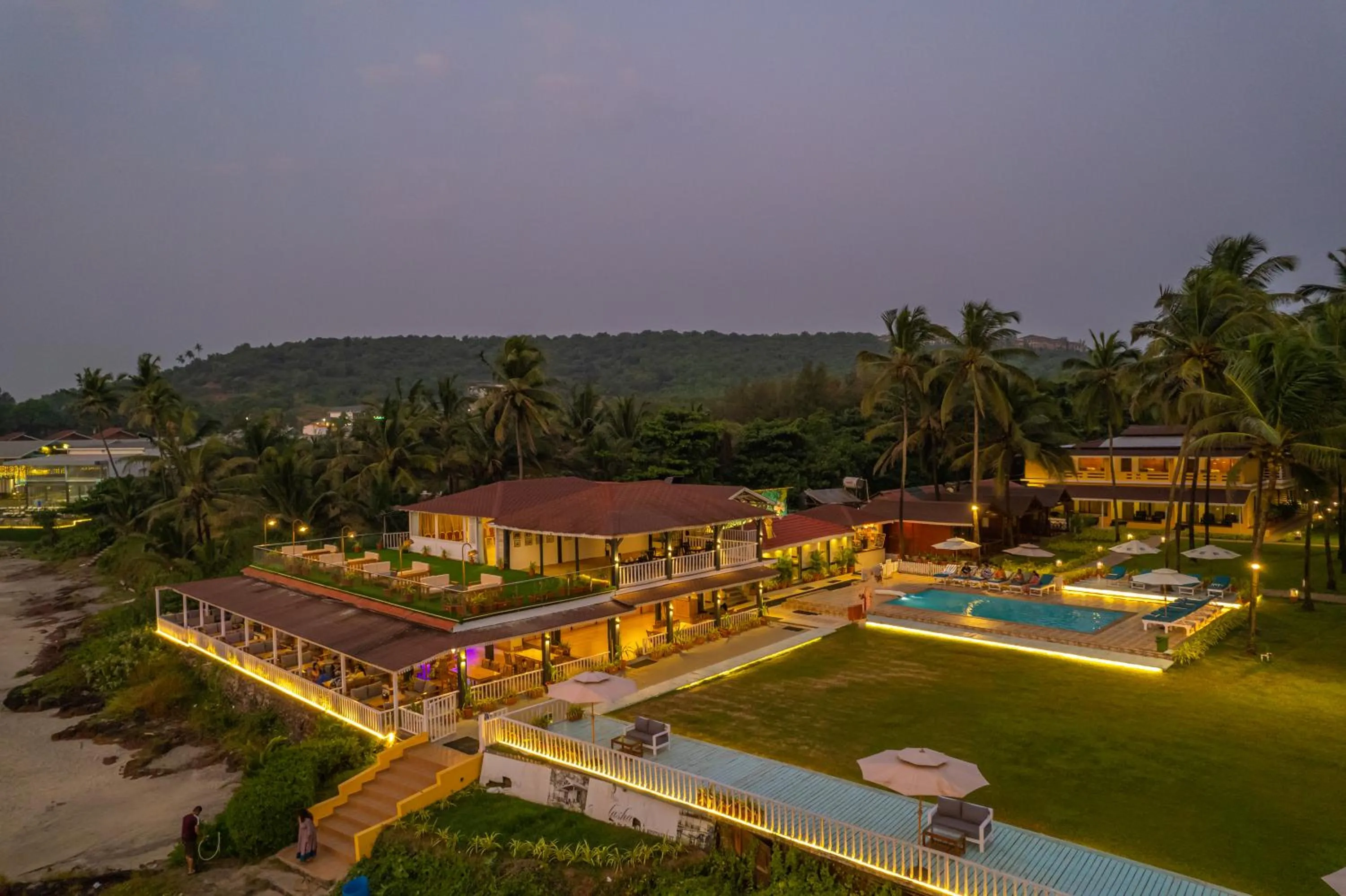 Sea view in La Cabana Beach & Spa, By Ashvem Beach