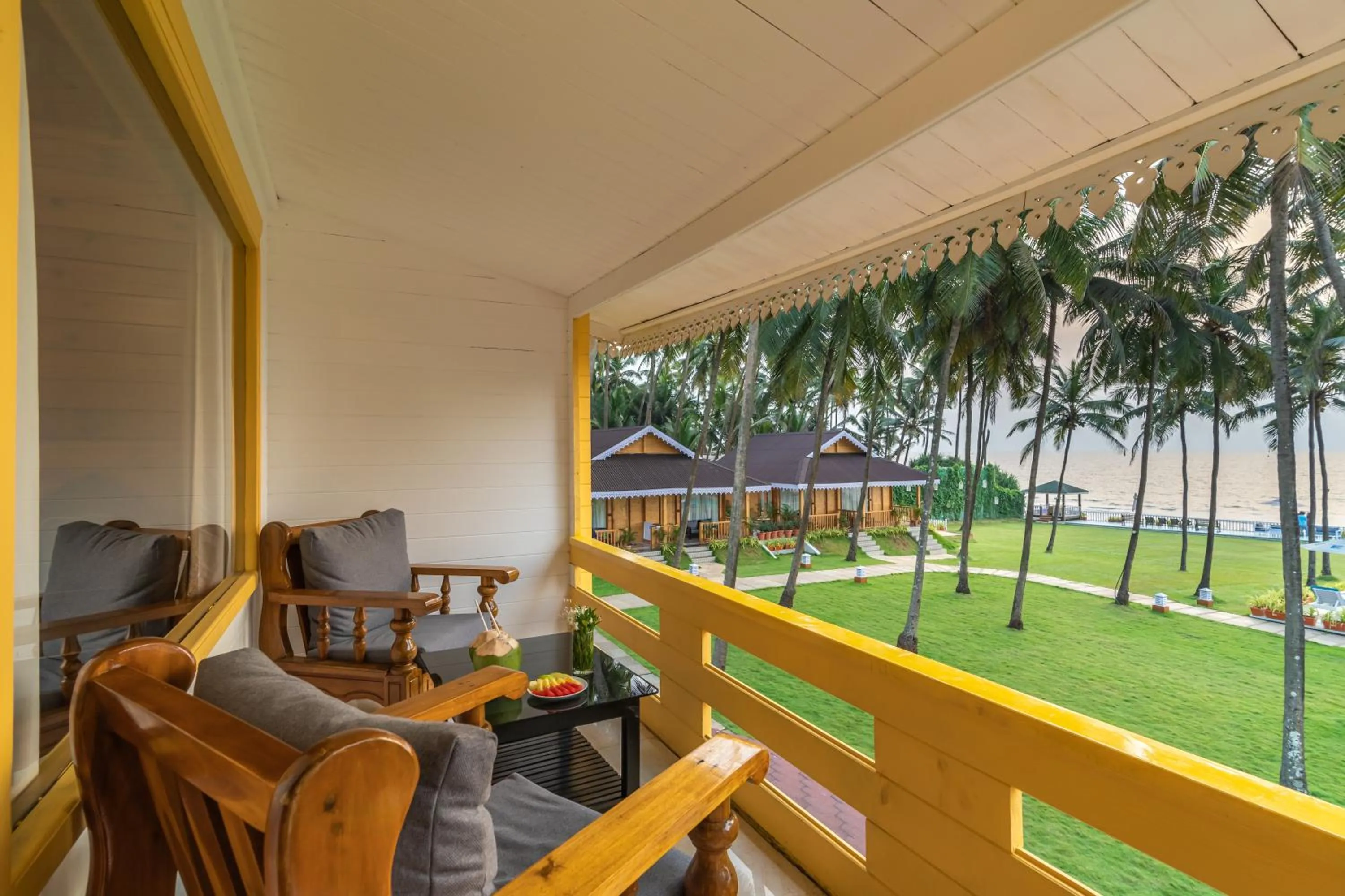 Balcony/Terrace in La Cabana Beach & Spa, By Ashvem Beach