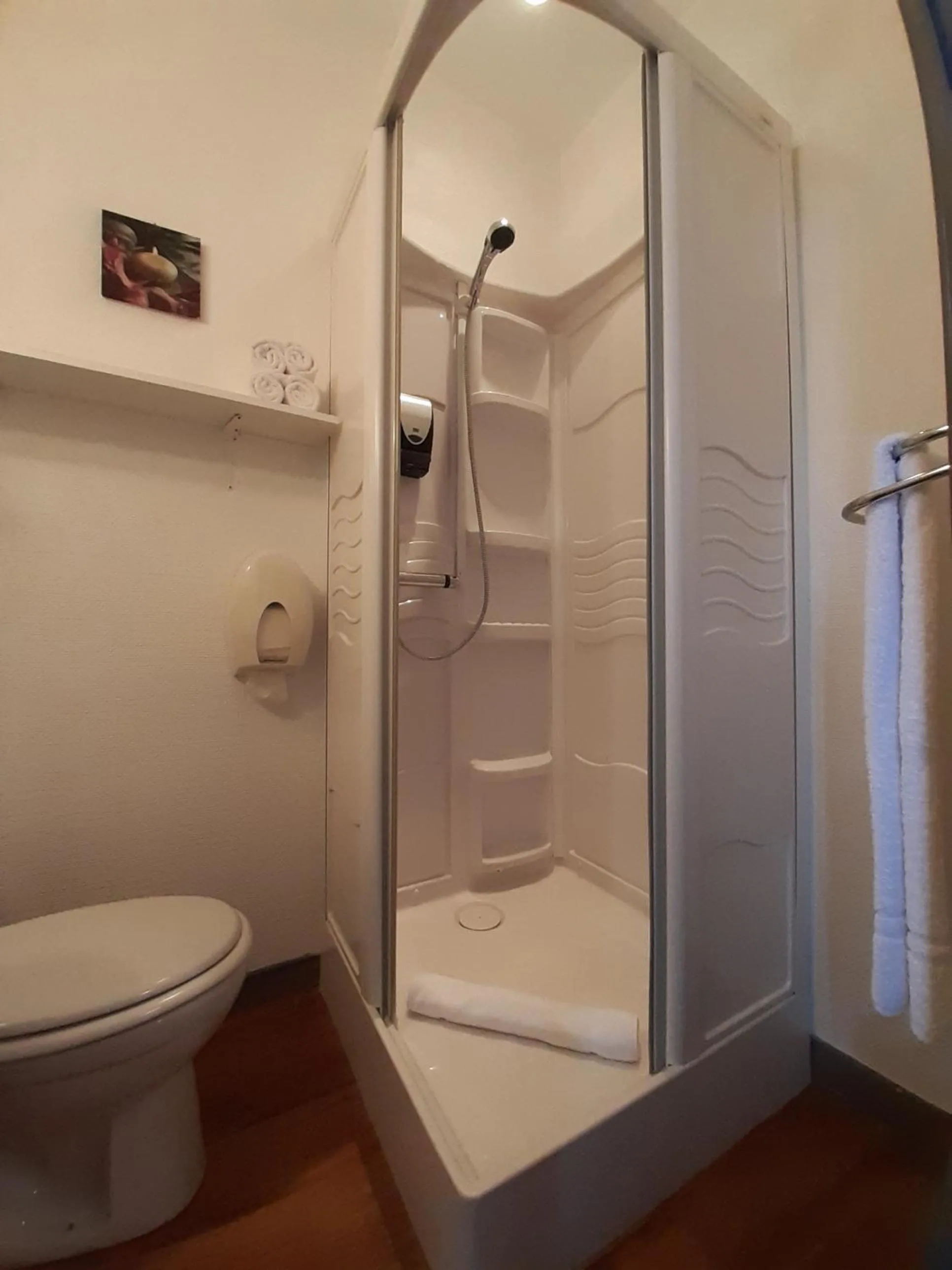 Shower in Logis- Auberge De Kerveoc'h