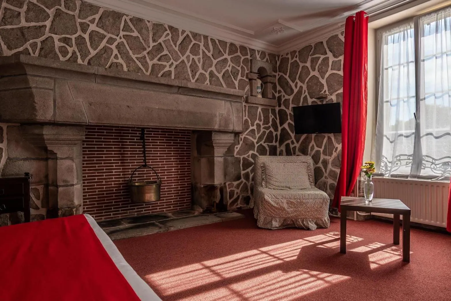 Living room in Logis- Auberge De Kerveoc'h