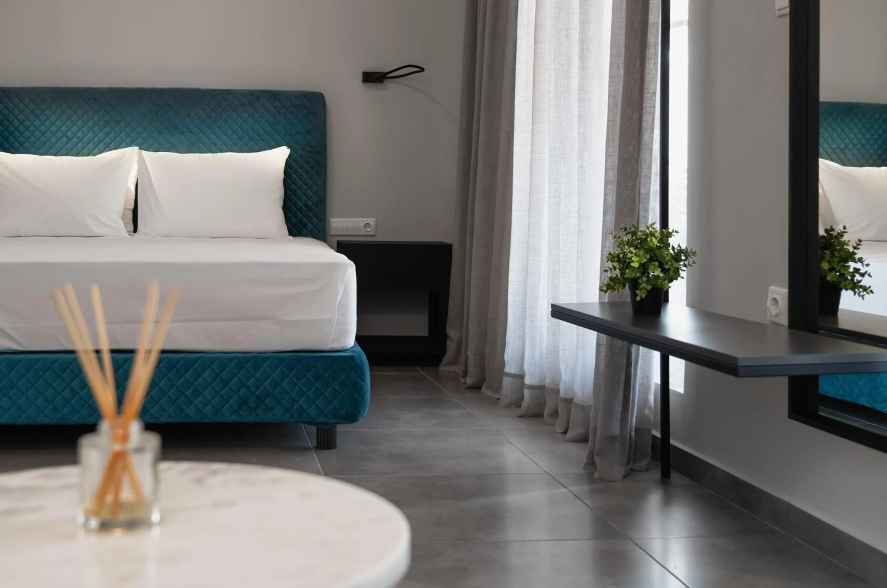 Bed in Ermou Athens City Center Apartment