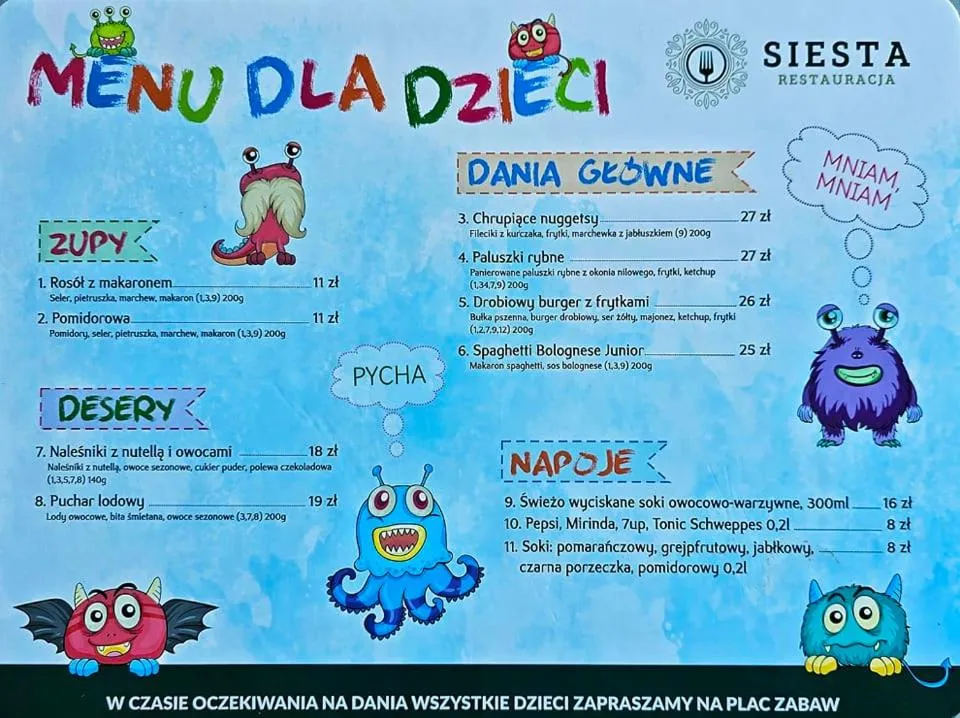 Food and drinks in Hotel RED