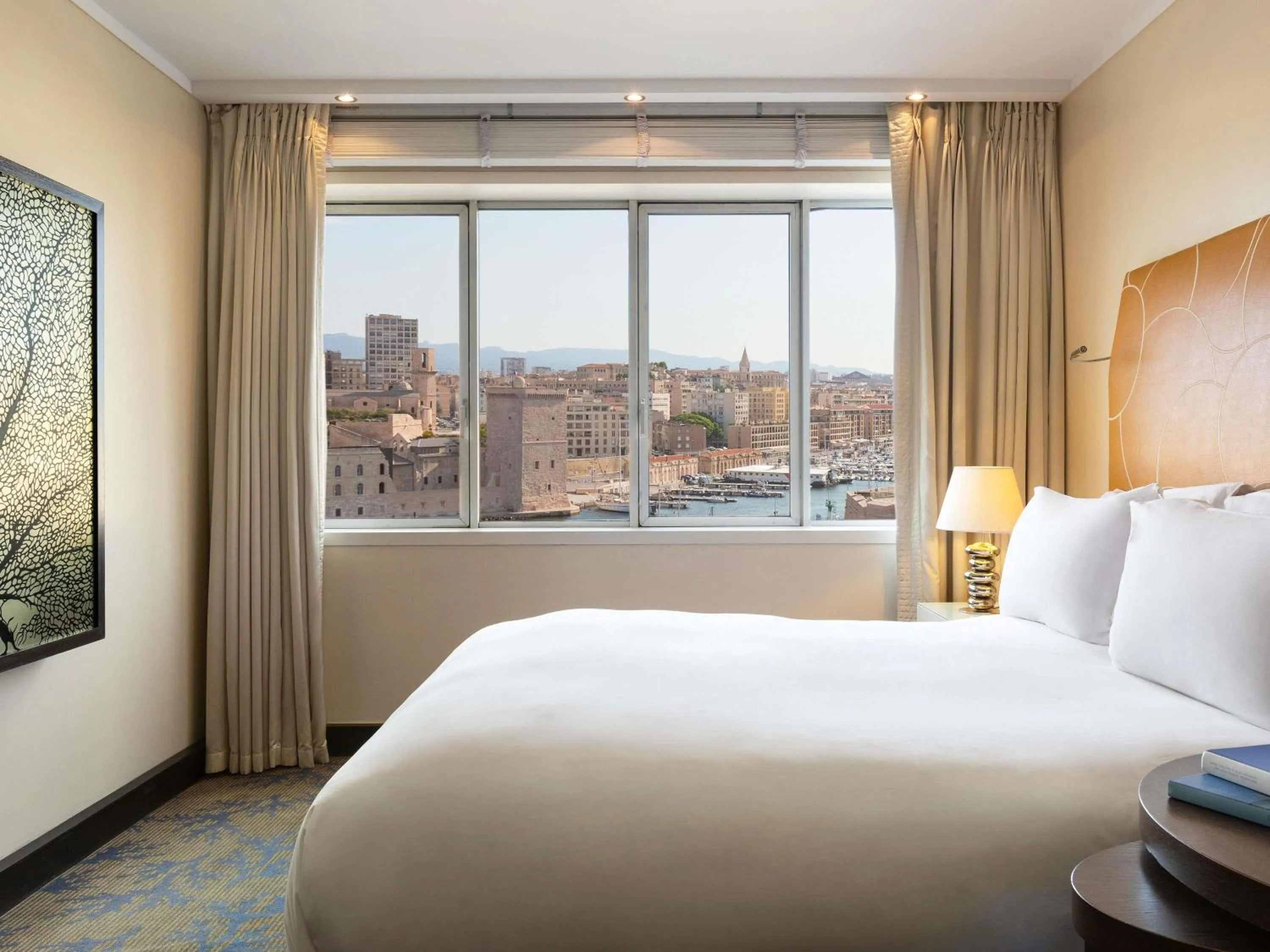 Bedroom, Bed in Sofitel Marseille Vieux-Port