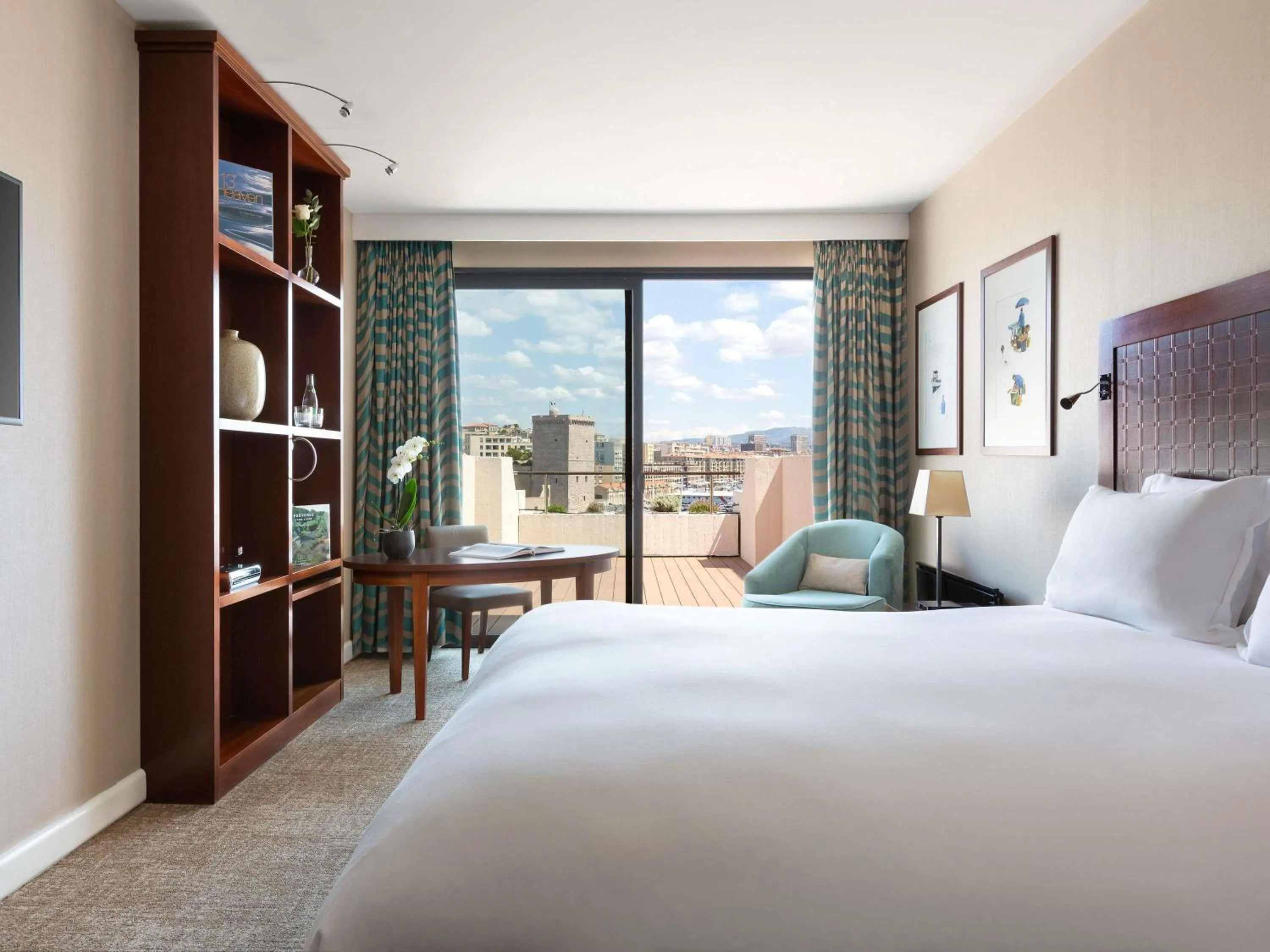 Bedroom, Bed in Sofitel Marseille Vieux-Port