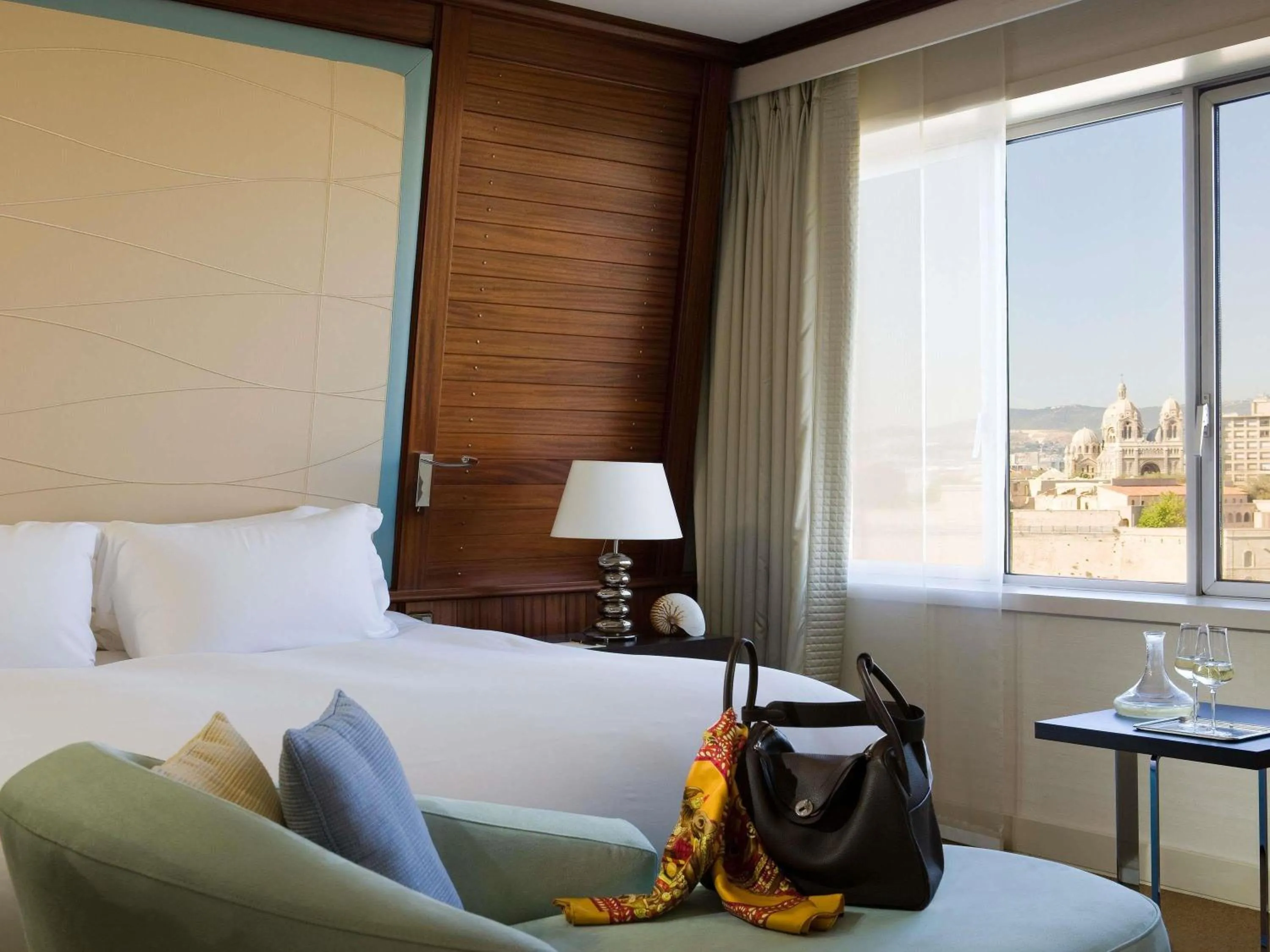 Bedroom, Bed in Sofitel Marseille Vieux-Port