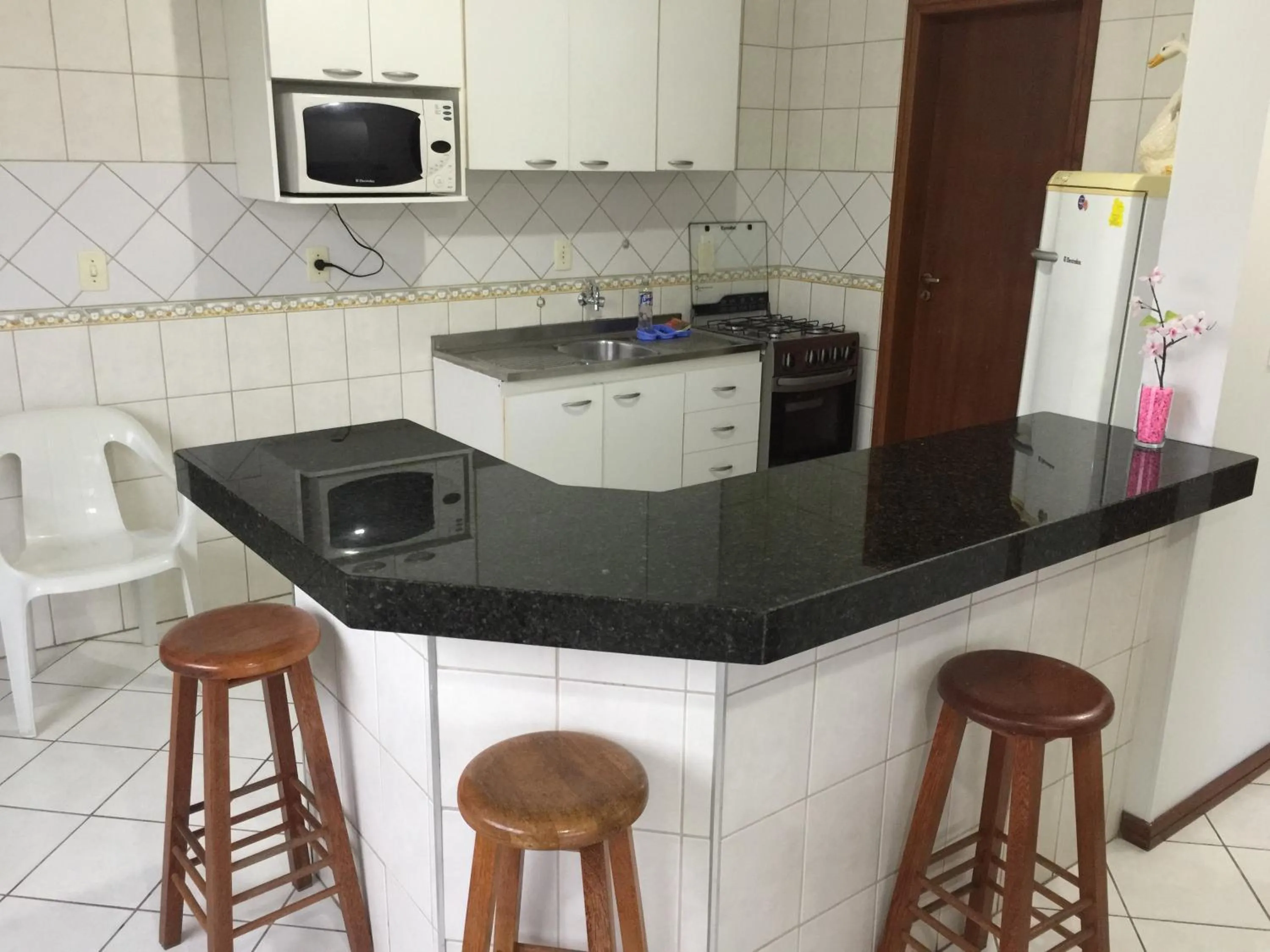 Communal kitchen in Kasato Maru Residence