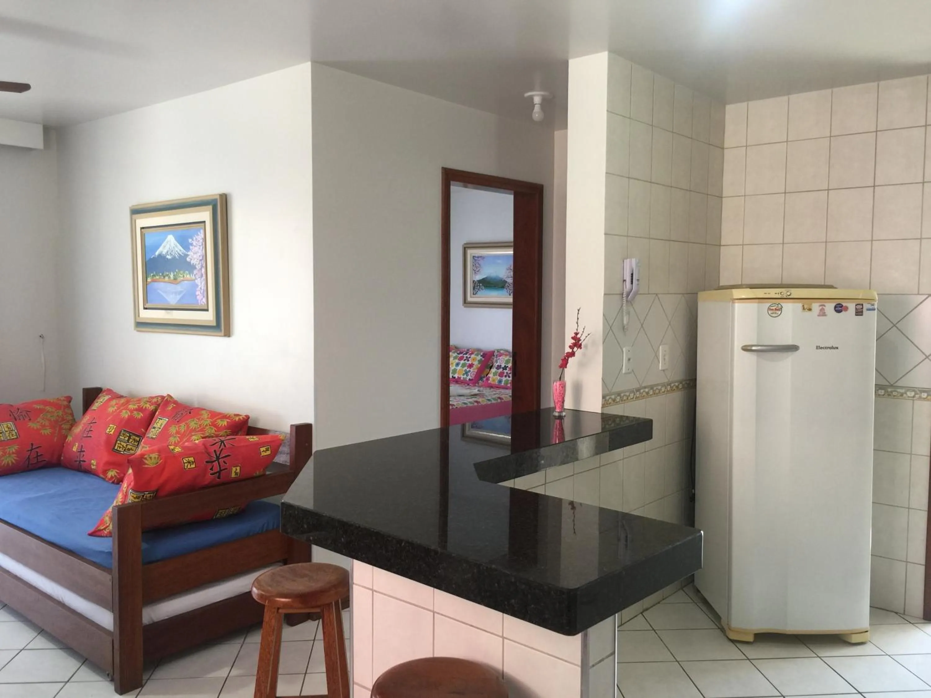 Communal kitchen in Kasato Maru Residence