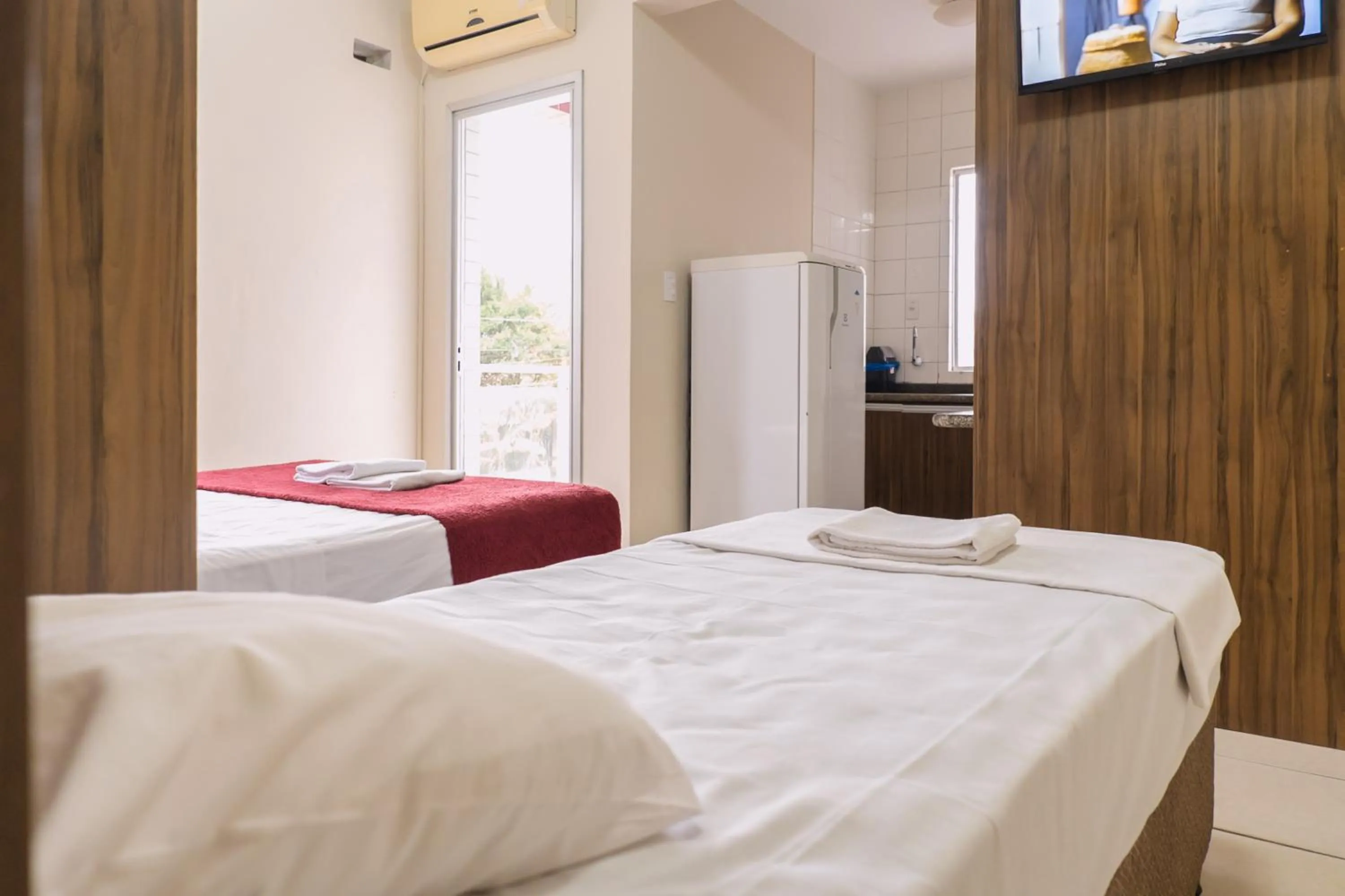 Bed in HANNA Amsterdam Hotel & Eventos