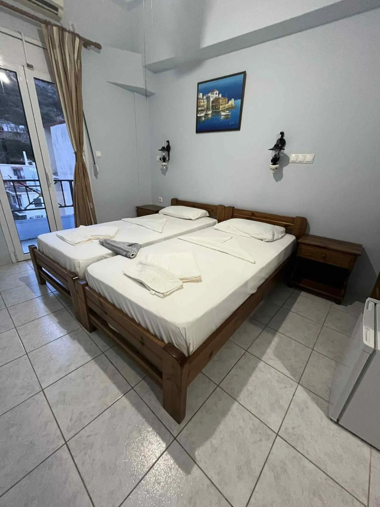Bed in Hotel Asteria