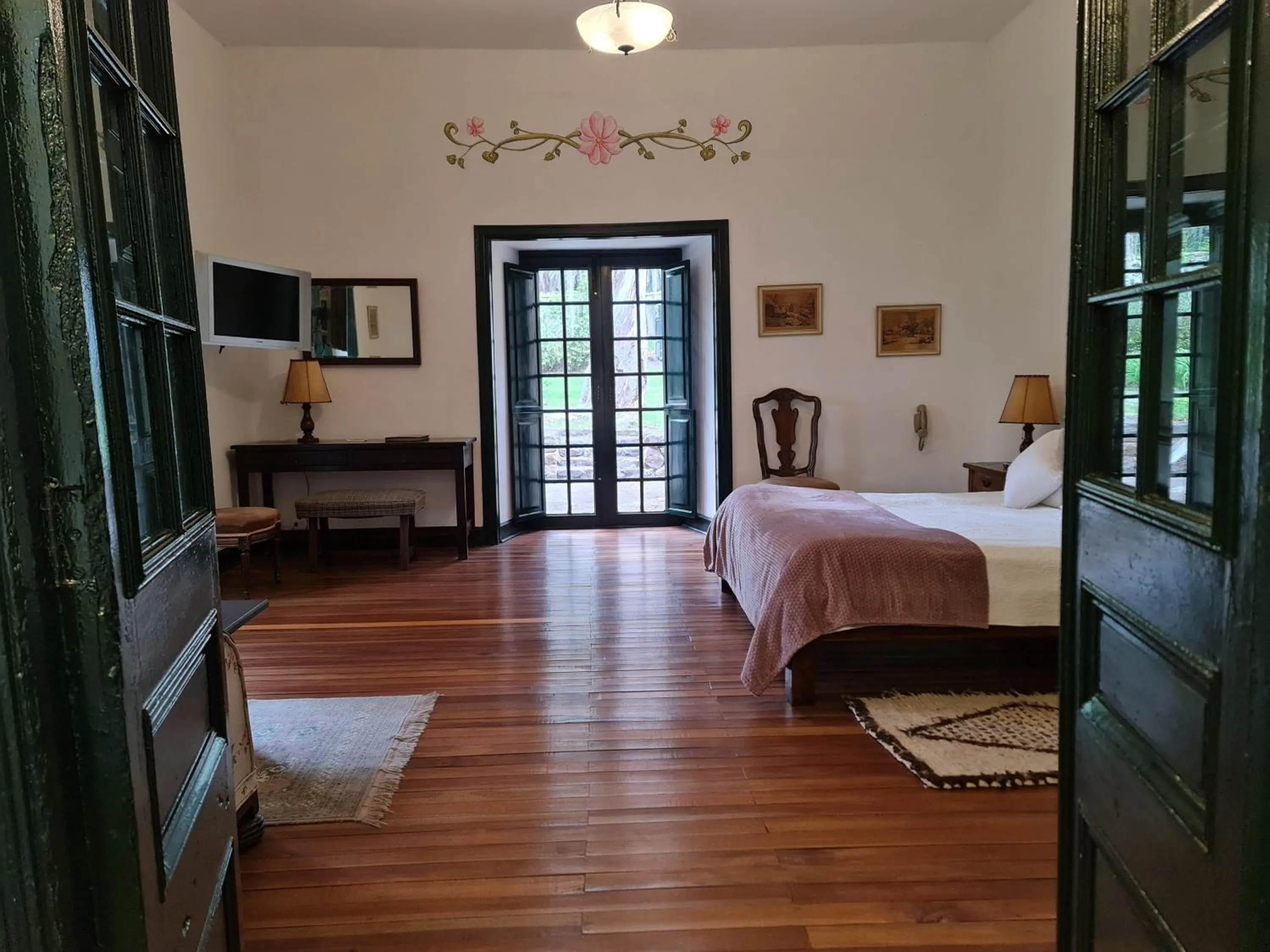 View (from property/room), Bed in Hacienda Suescún - 300 Años de Historia