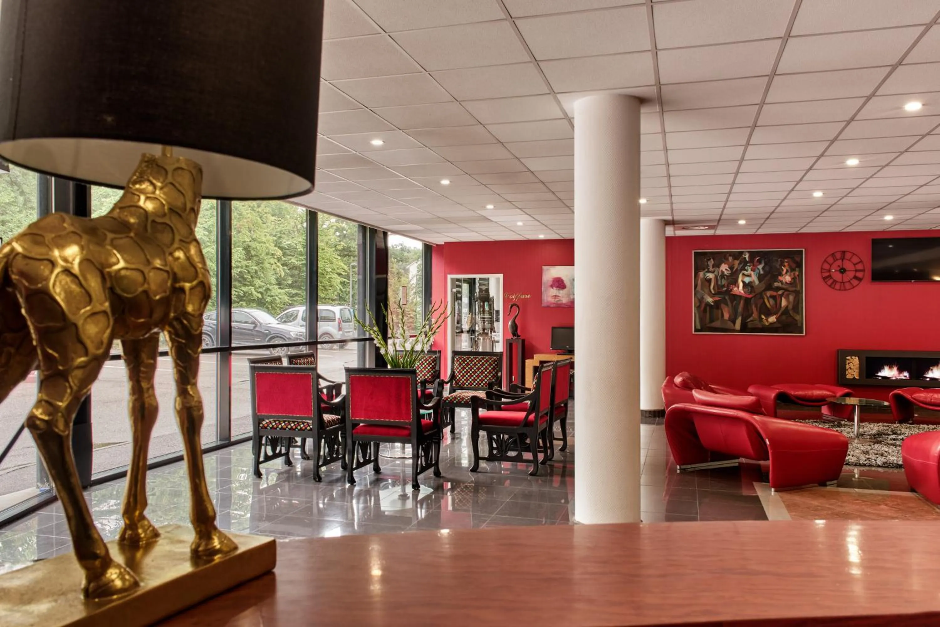 Lobby or reception in Hôtel Marso