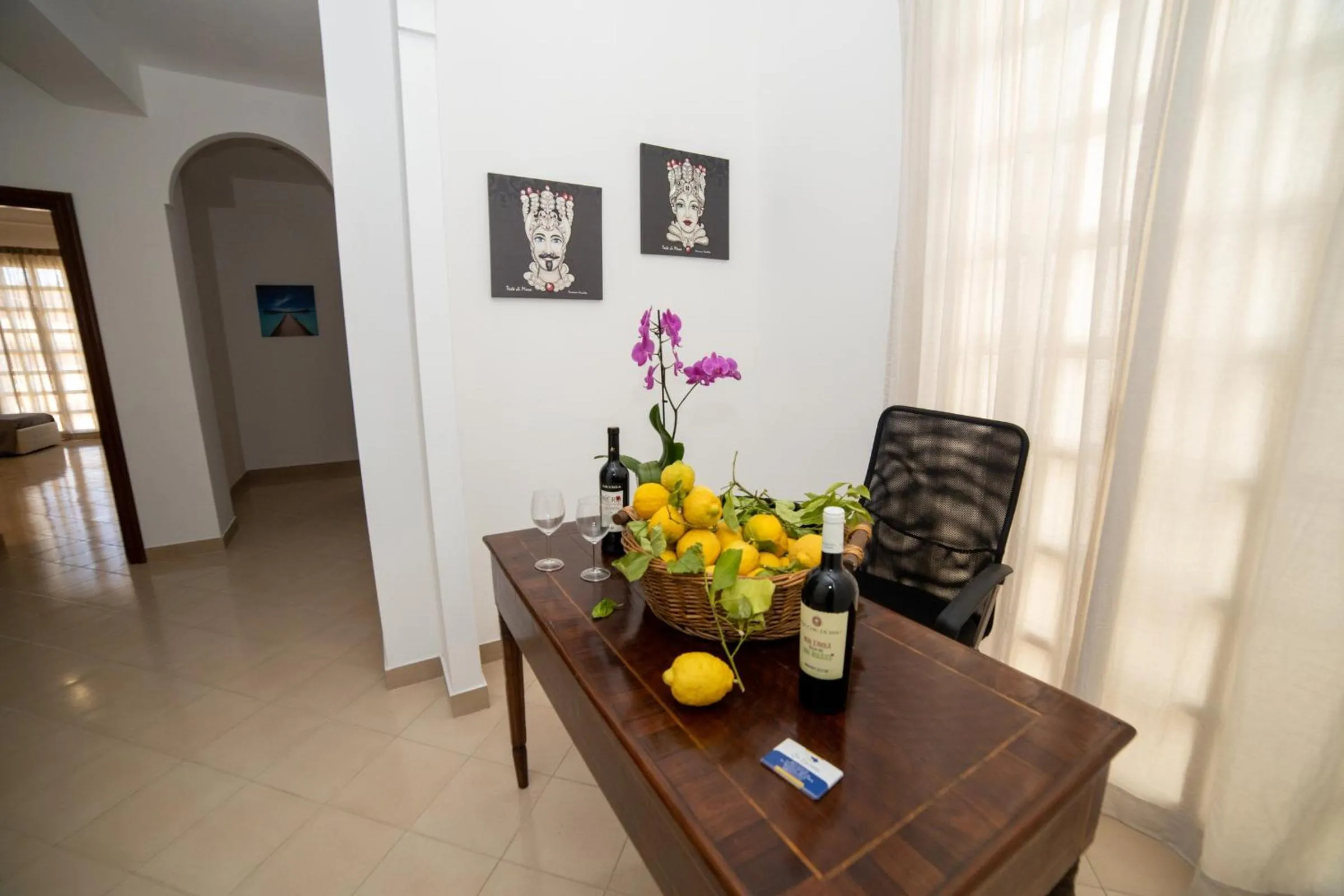 Lobby or reception in b&b Zio Luciano