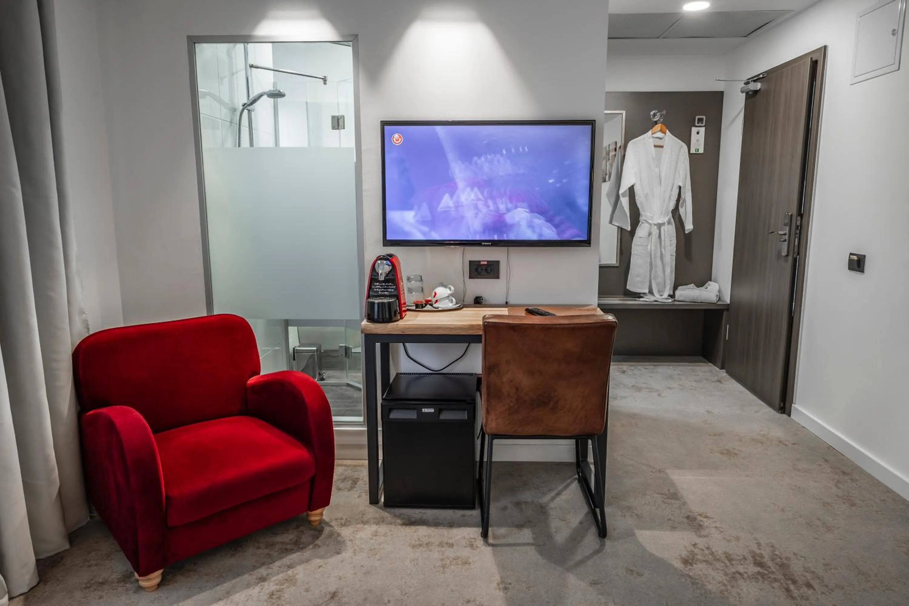 Seating area in Charm Boutique Hotel