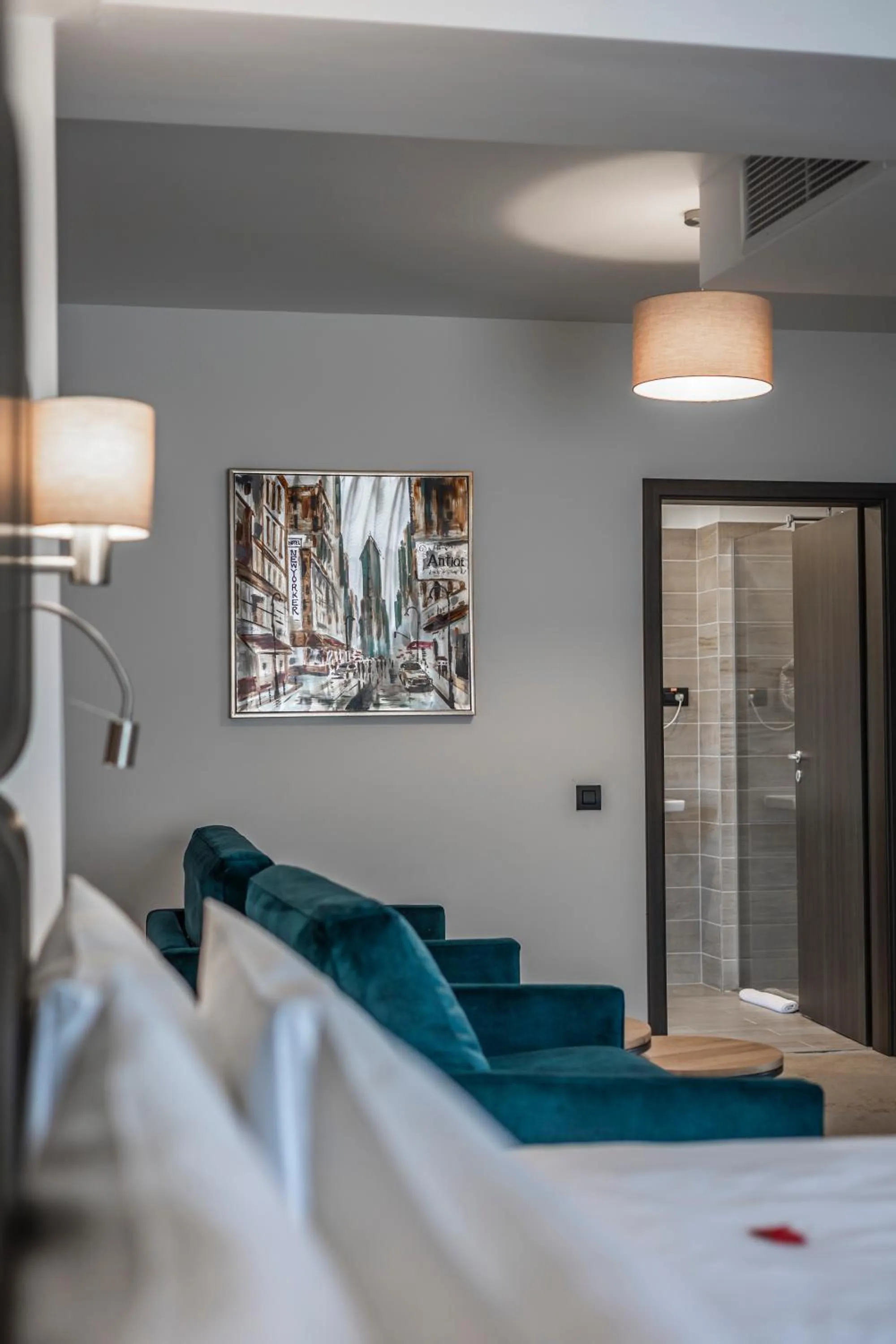 Seating area, Bed in Charm Boutique Hotel