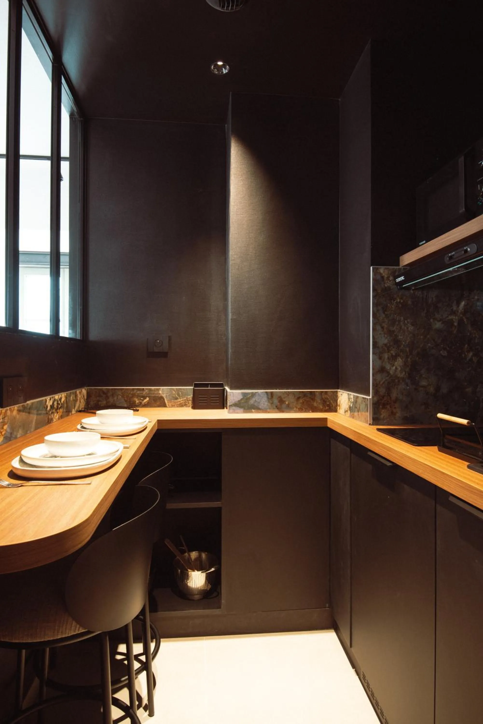 Kitchen or kitchenette in Hôtel Anne de Bretagne