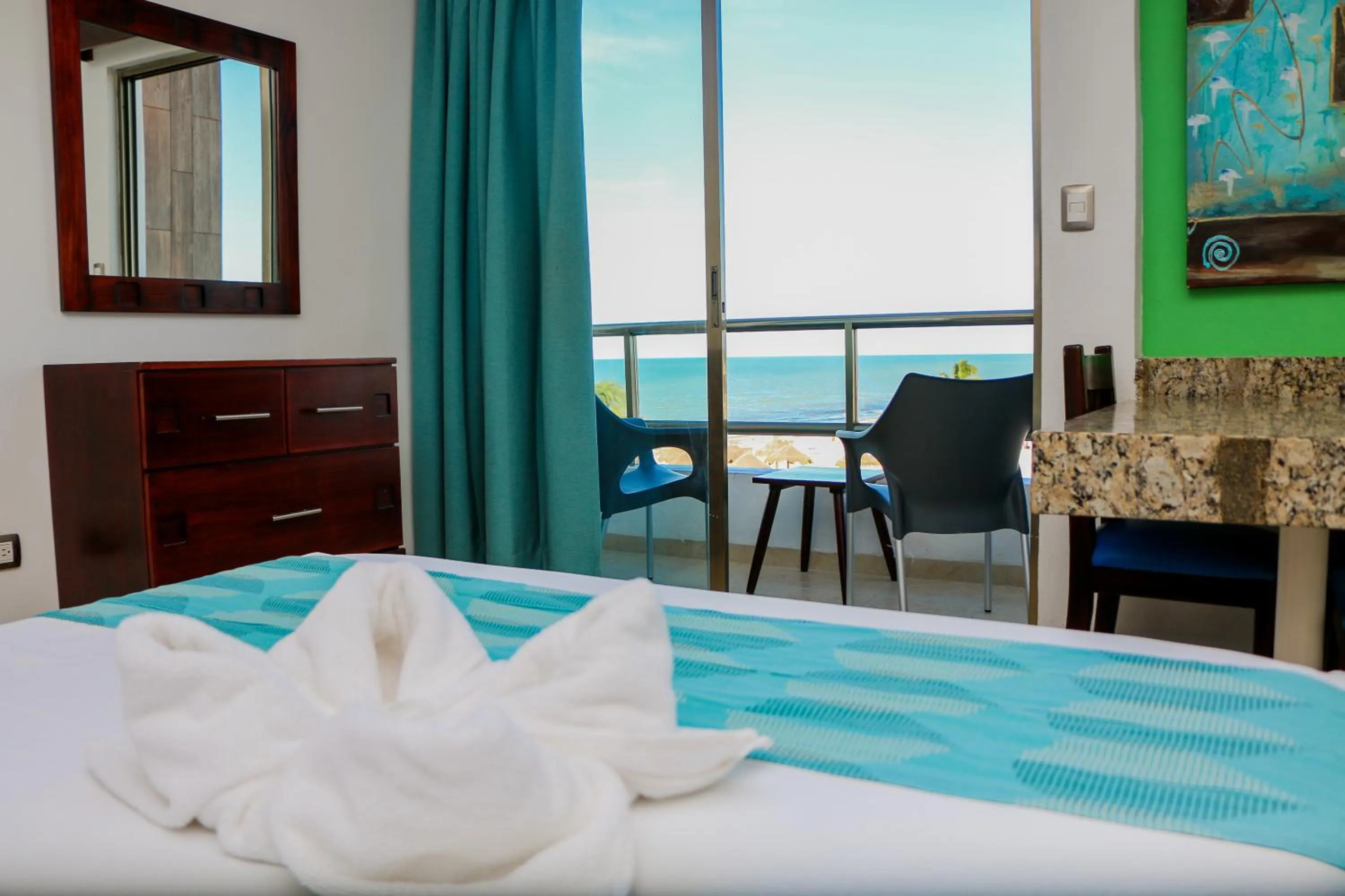 Bed in Playa Linda Hotel