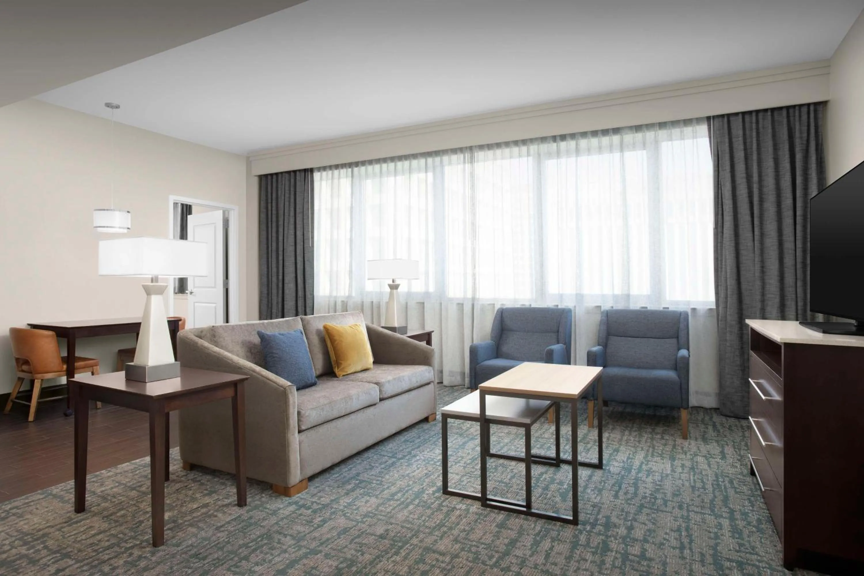 Living room in Homewood Suites Dallas Downtown