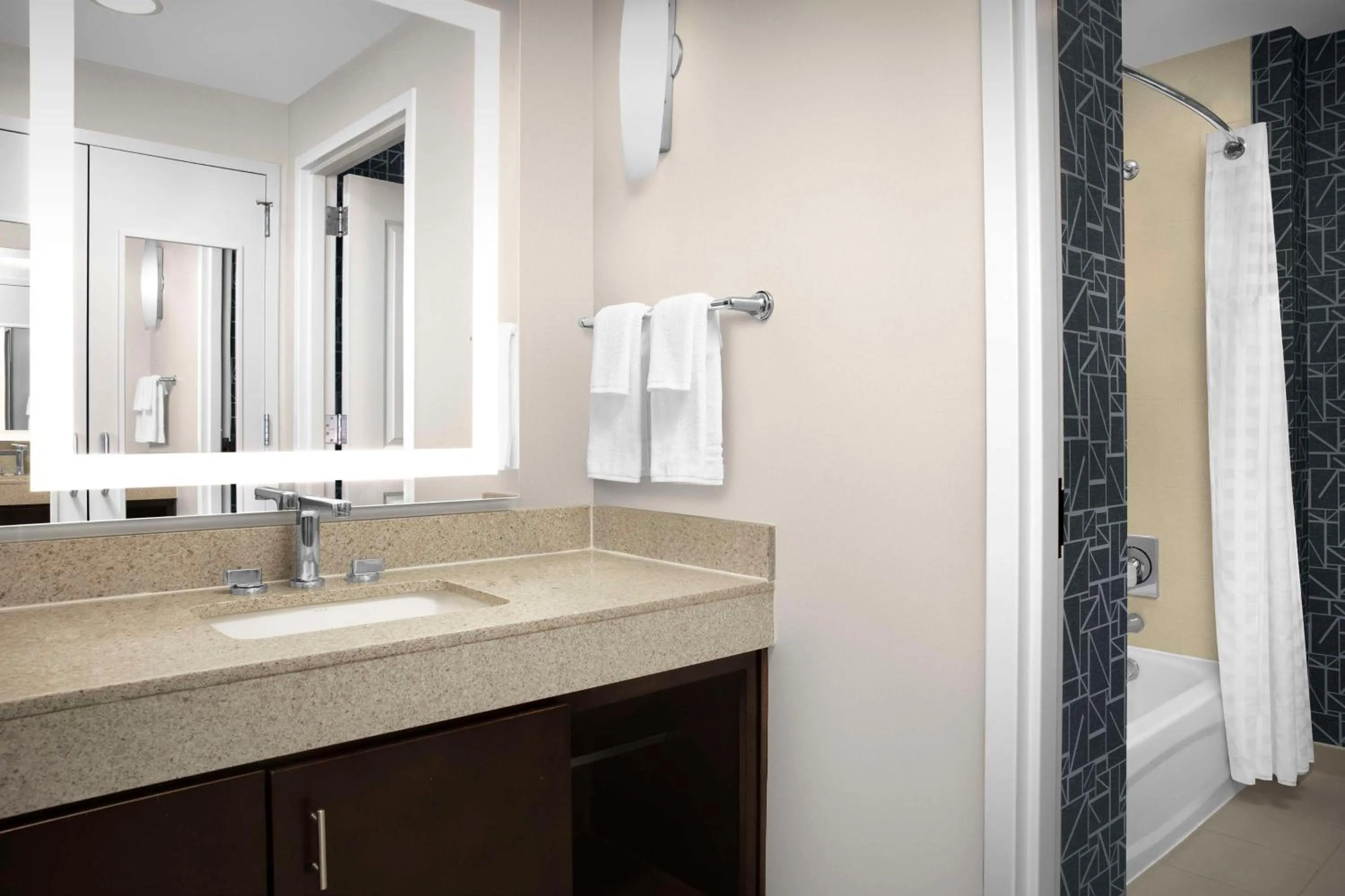 Bathroom in Homewood Suites Dallas Downtown