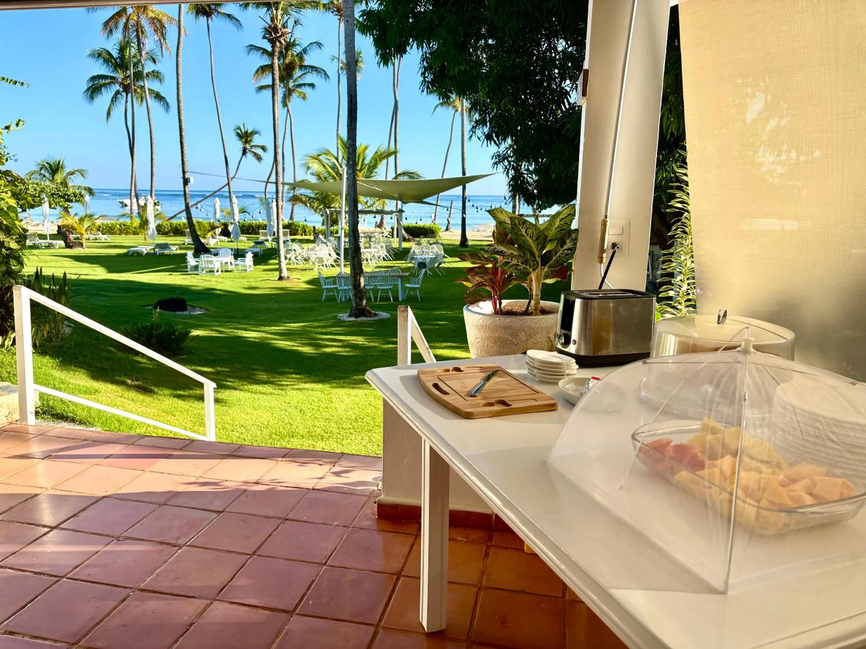 Breakfast in Hotel TODOBLANCO, Las Galeras, SAMANA