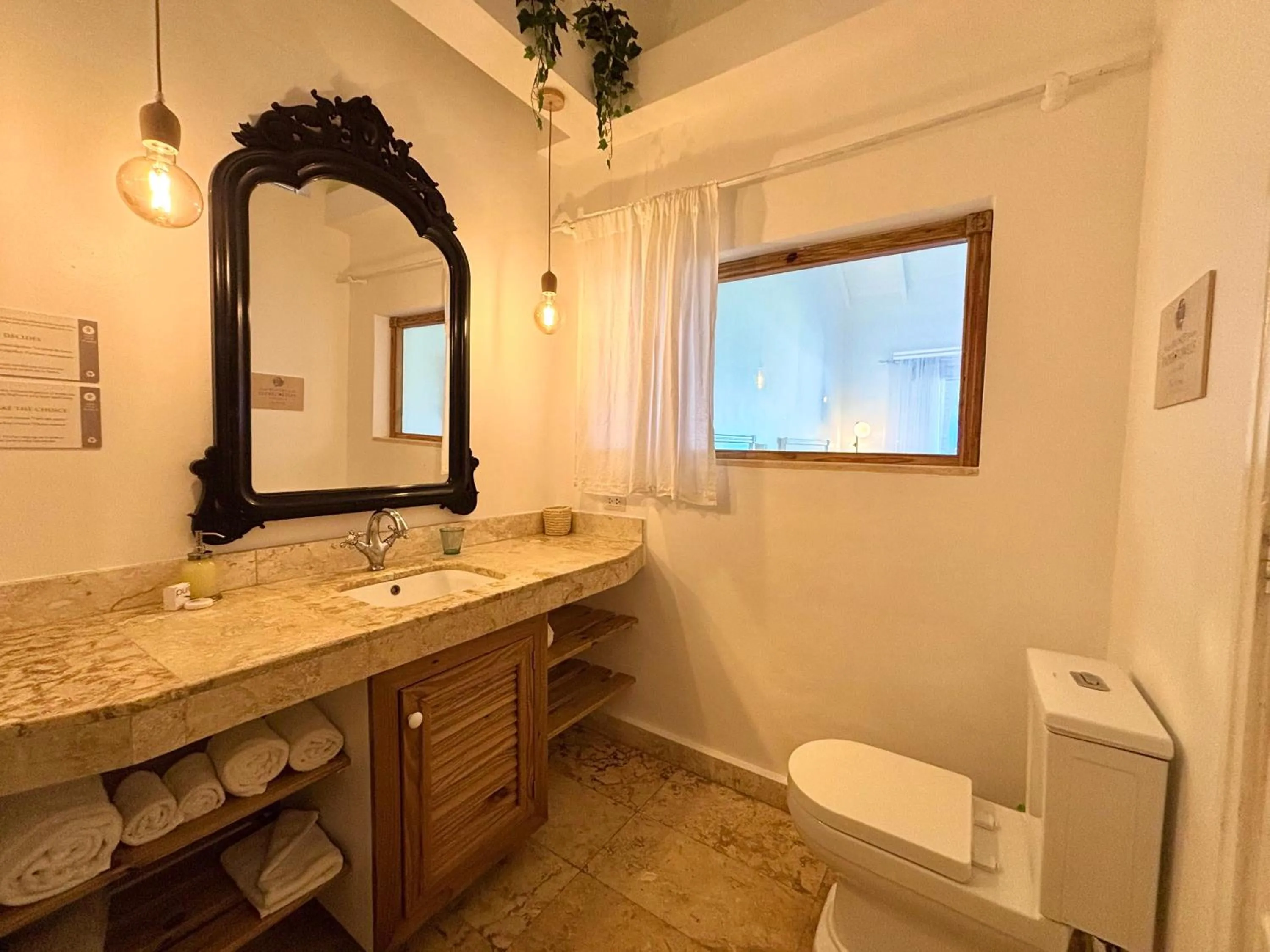 Bathroom in Hotel TODOBLANCO, Las Galeras, SAMANA