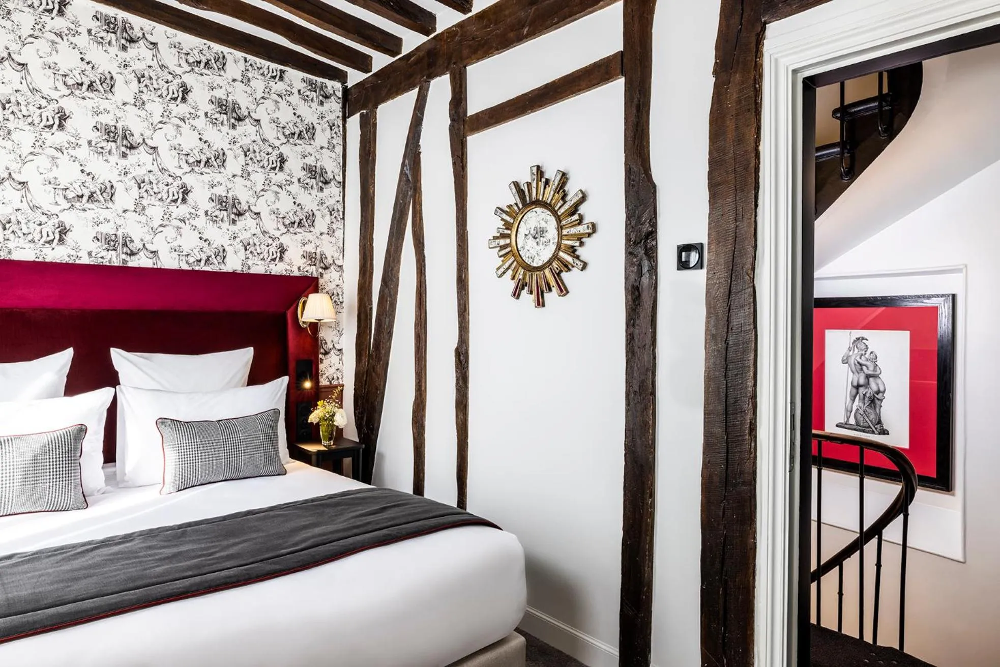 Bedroom, Bed in Hotel Louis II