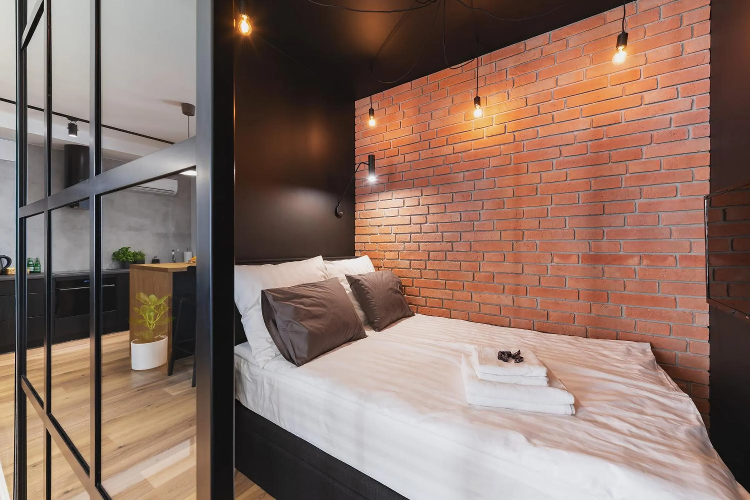 Bed in YourSecondFlat Grzybowska