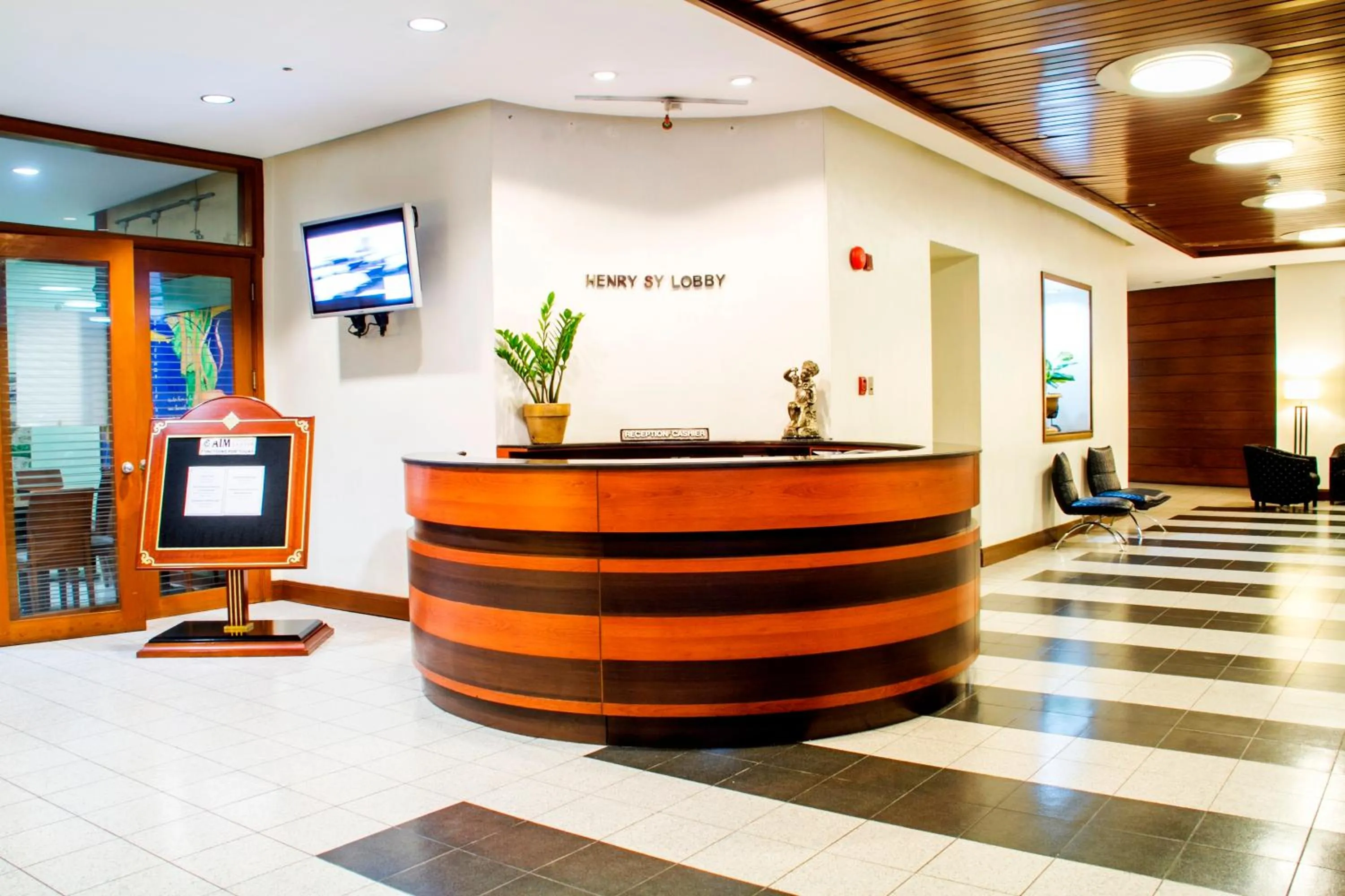Lobby or reception in AIM Conference Center