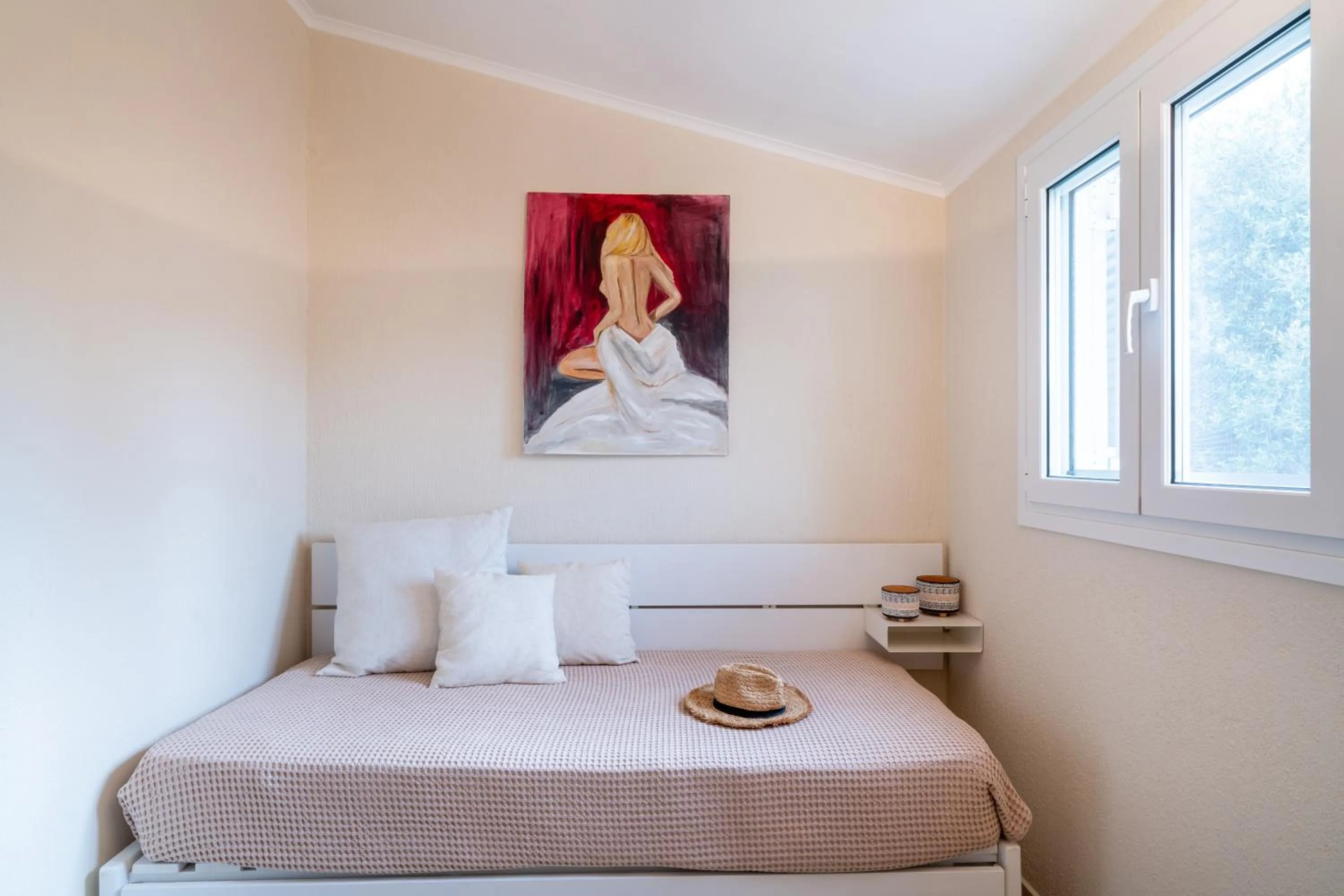 Photo of the whole room, Bed in Residence Poseidon