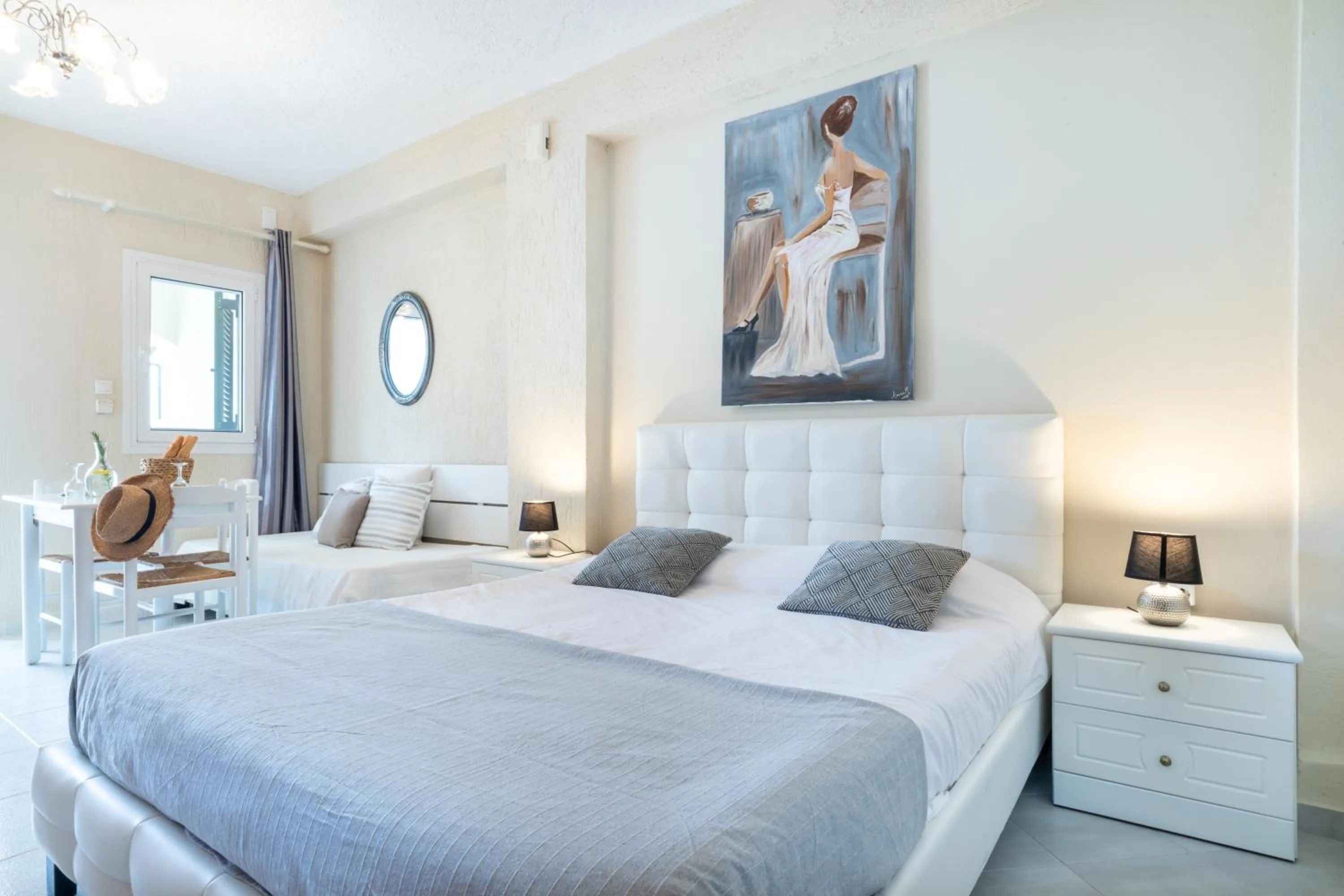 Bedroom, Bed in Residence Poseidon