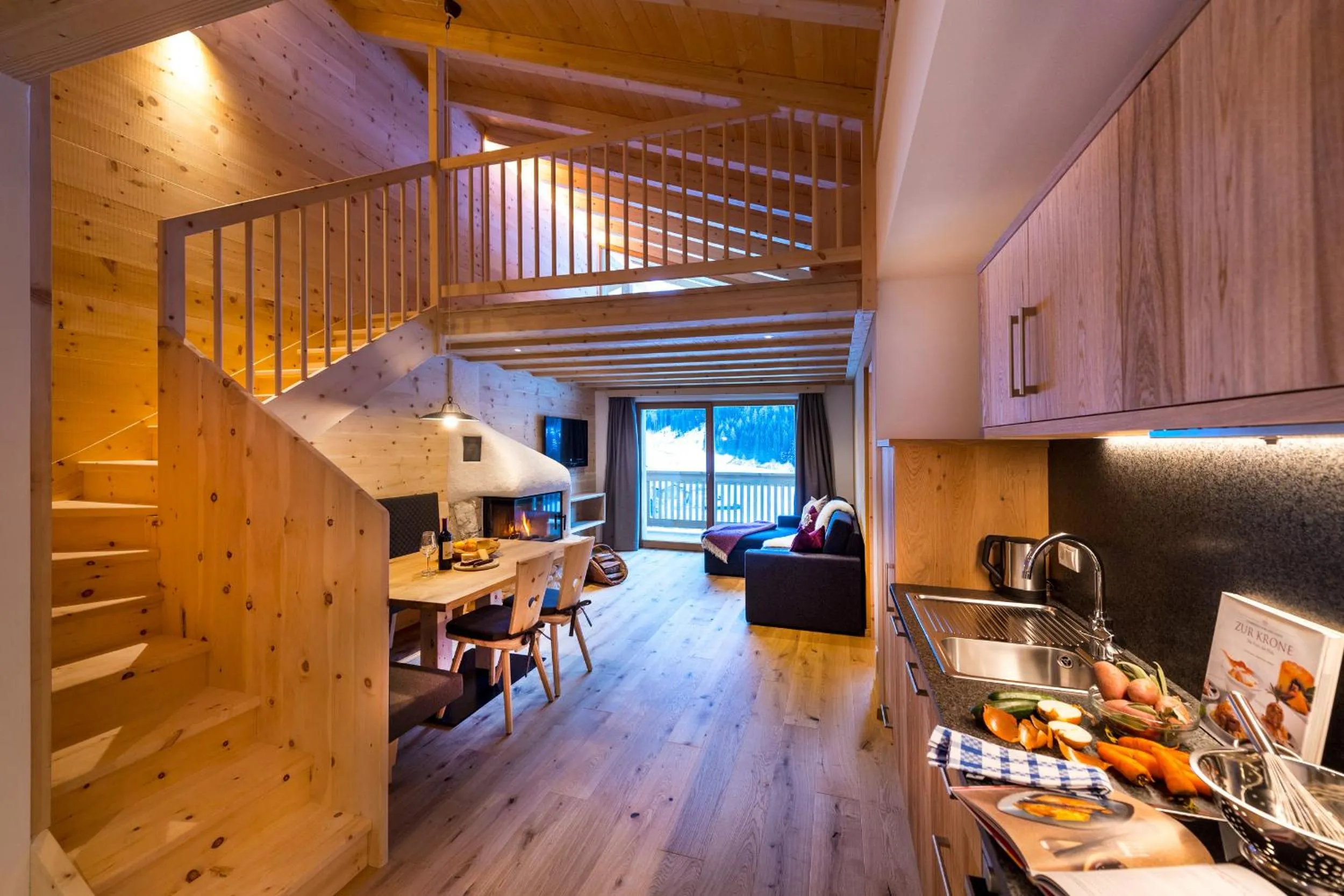 Kitchen or kitchenette in Unterkantiolerhof