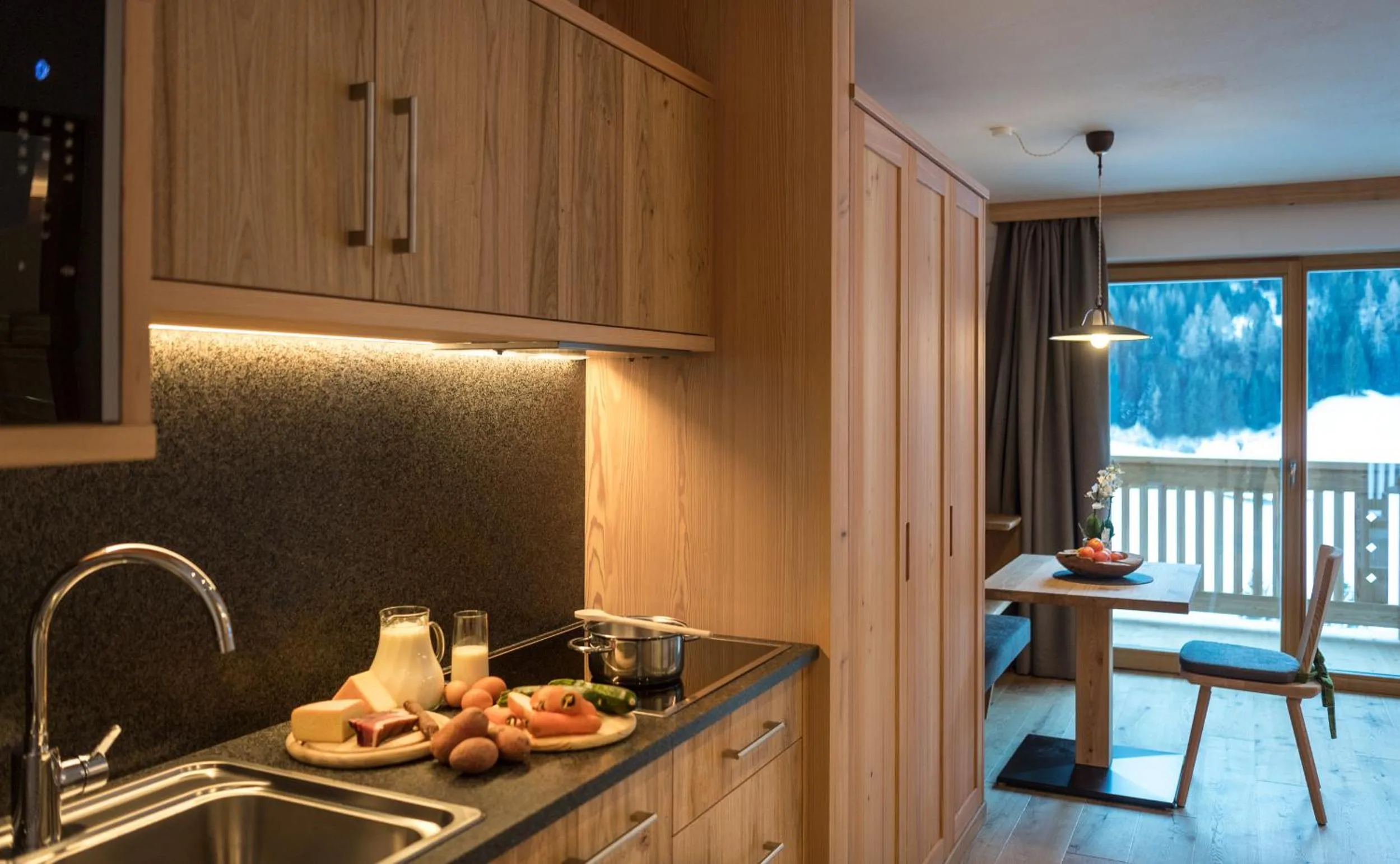 Kitchen or kitchenette in Unterkantiolerhof
