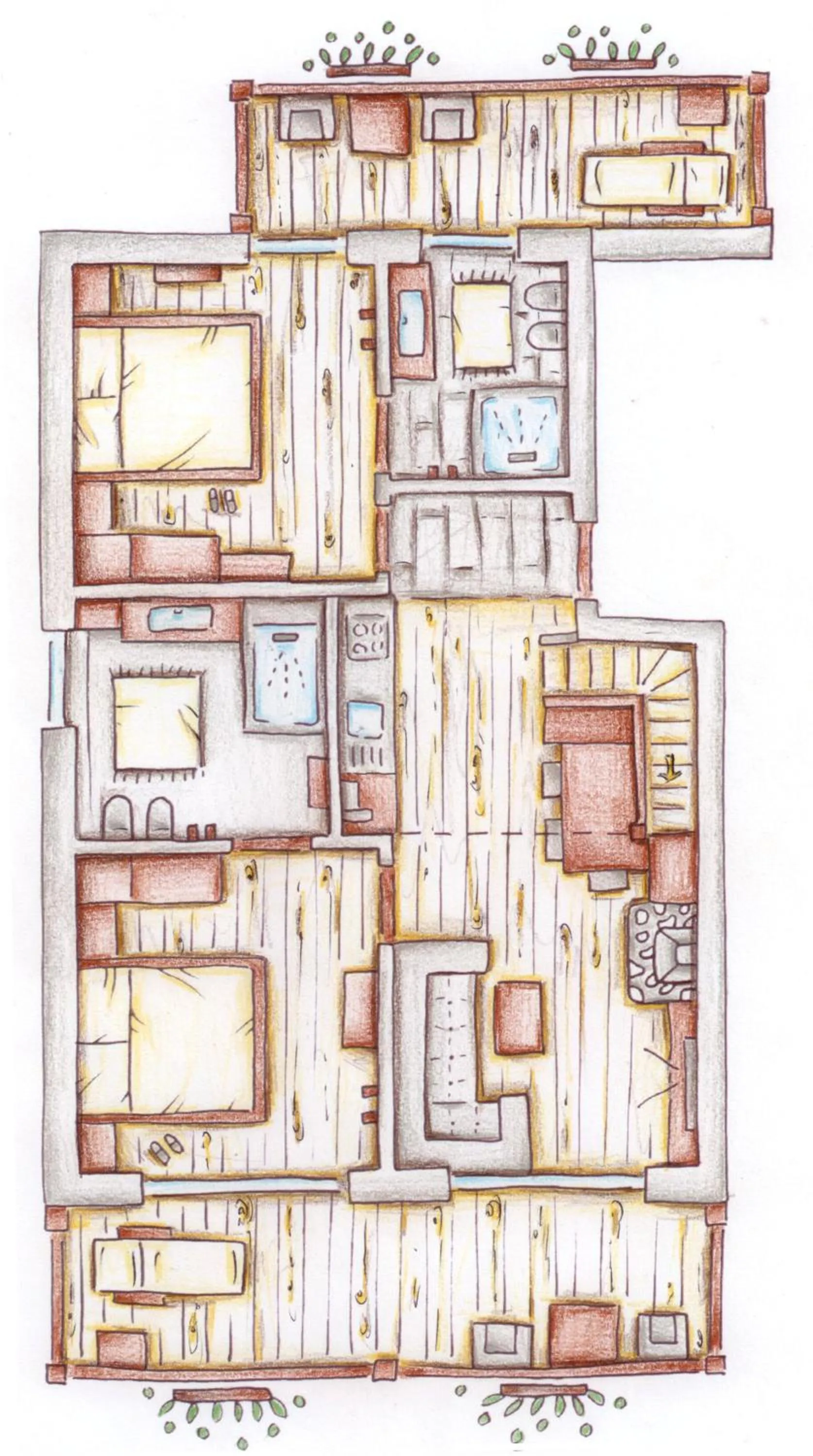 Floor plan in Unterkantiolerhof