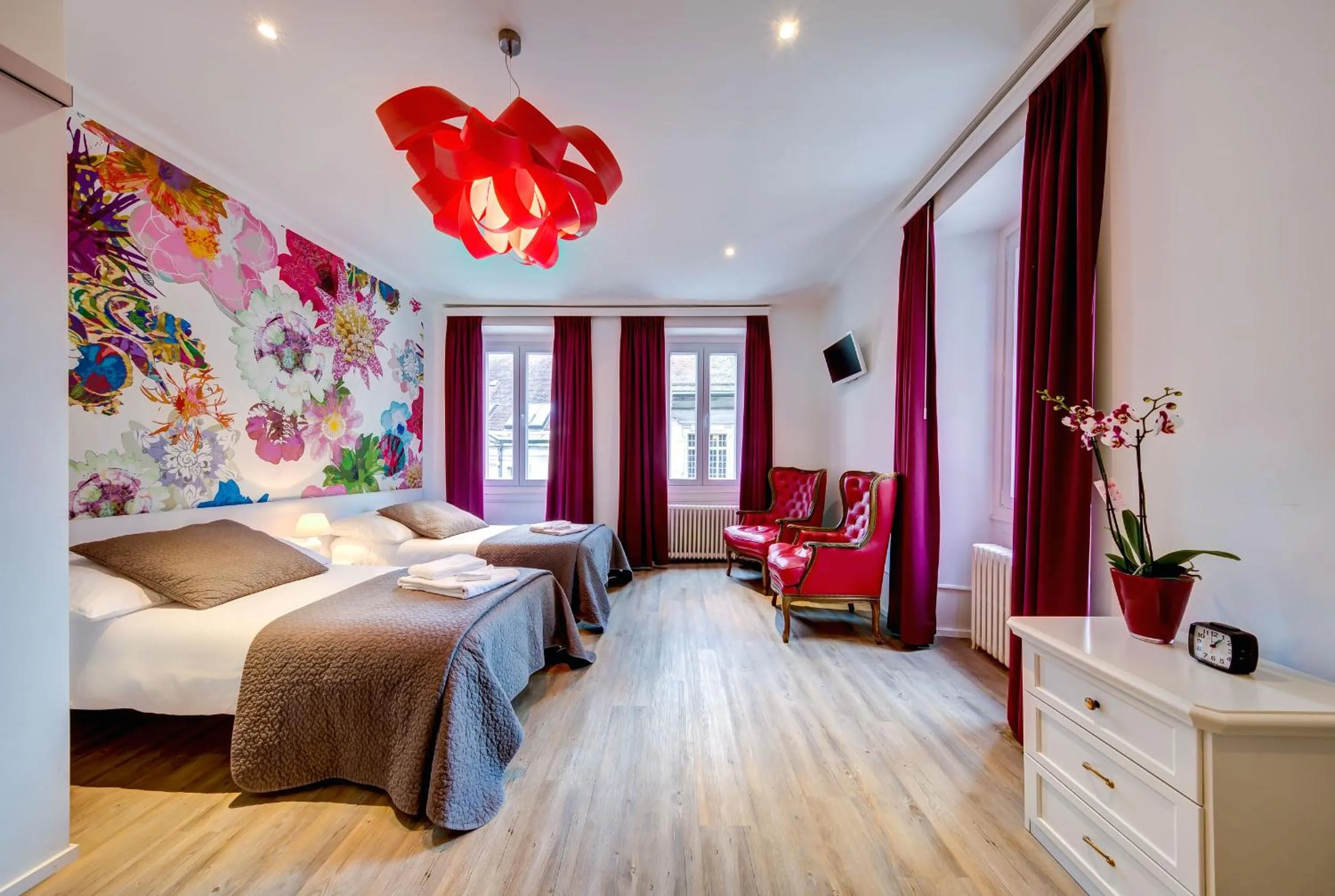 Large Twin Room - single occupancy in Hôtel du Raisin