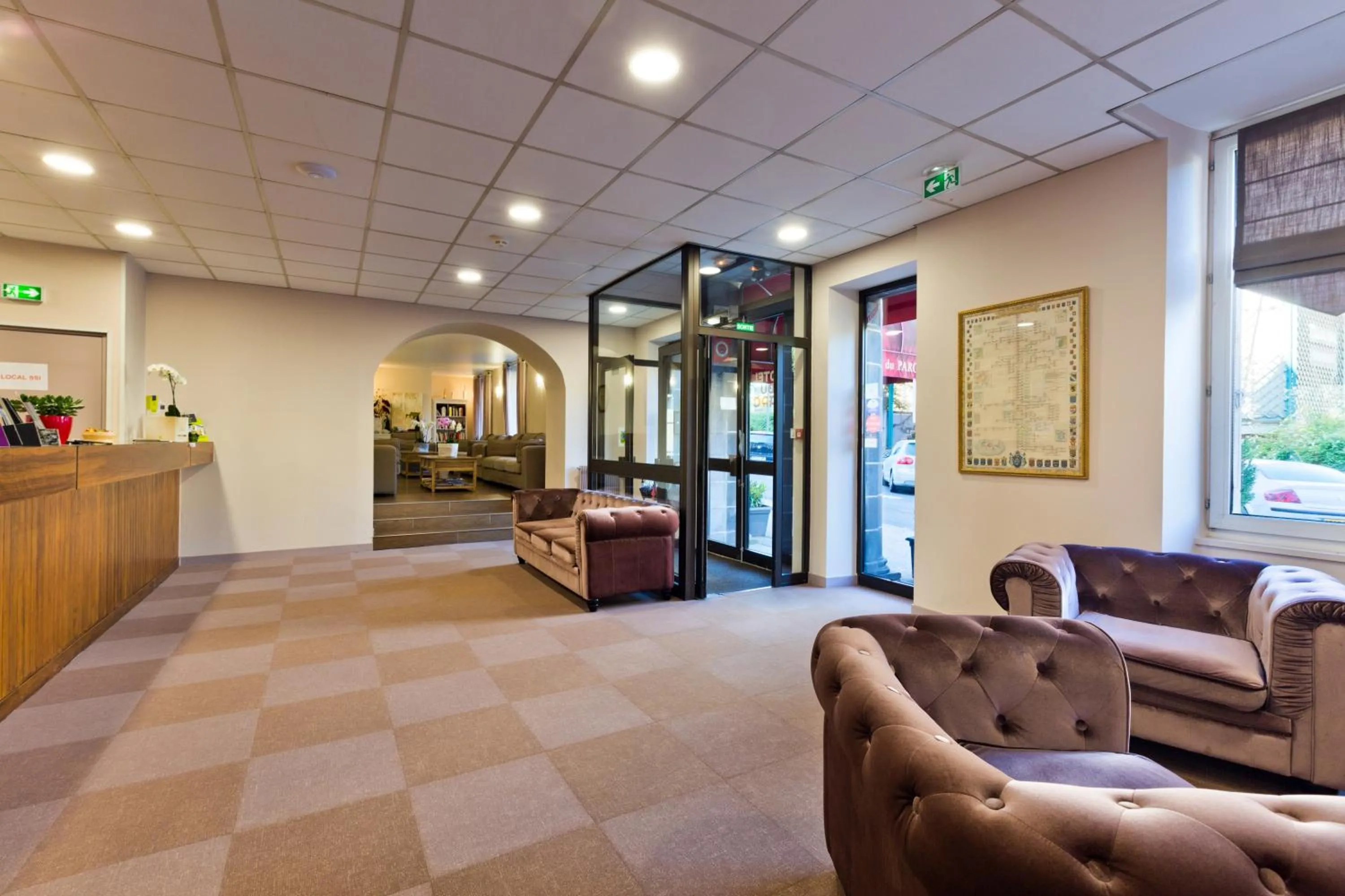 Lobby or reception in Hôtel du Parc