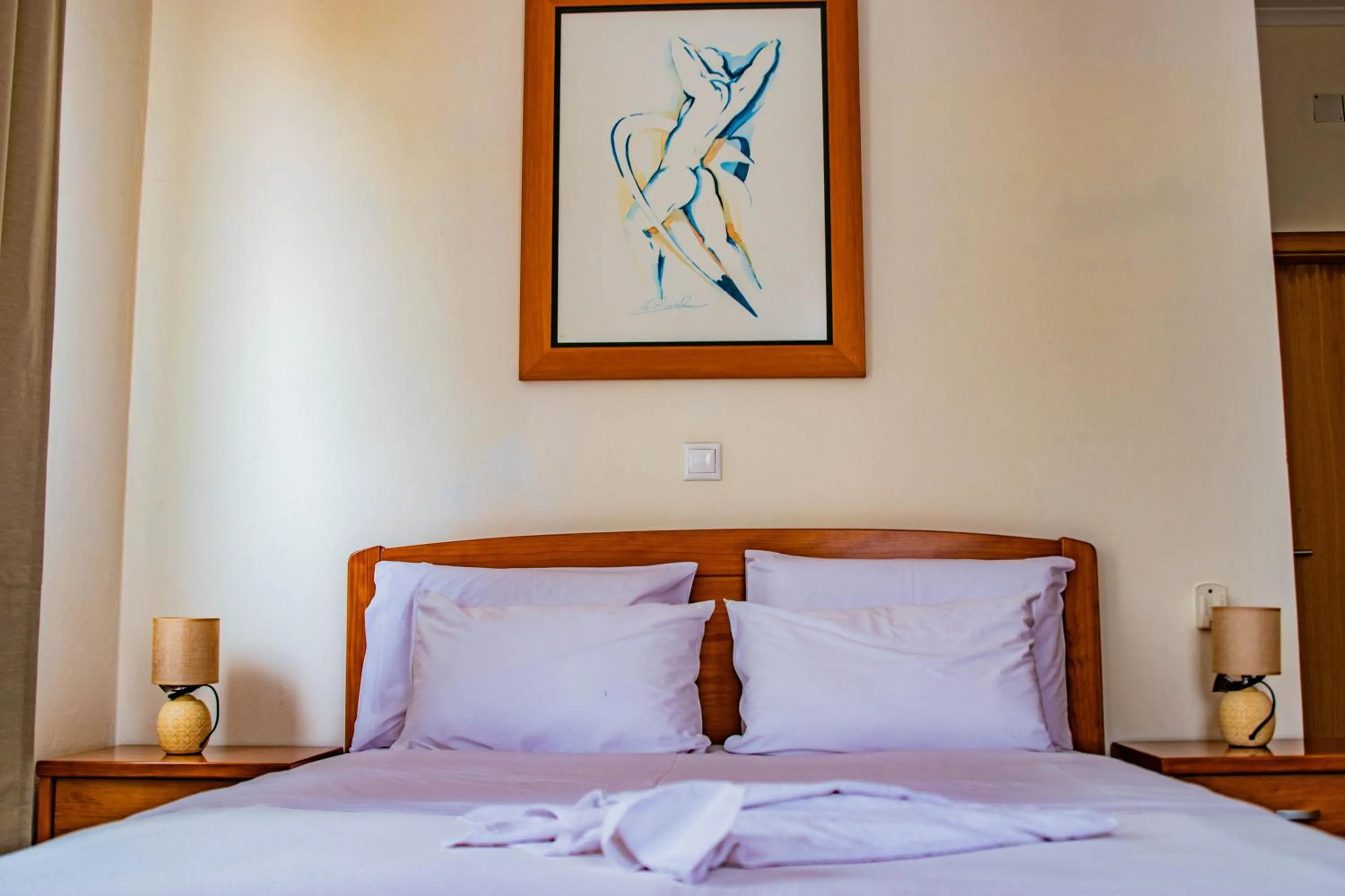 Bed in Hotel Vitoria