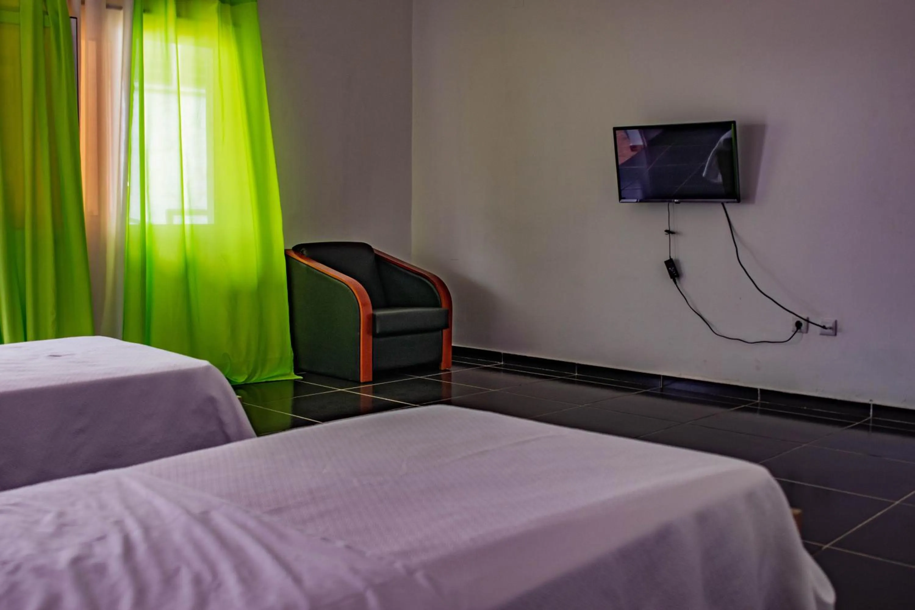 Bed in Hotel Vitoria